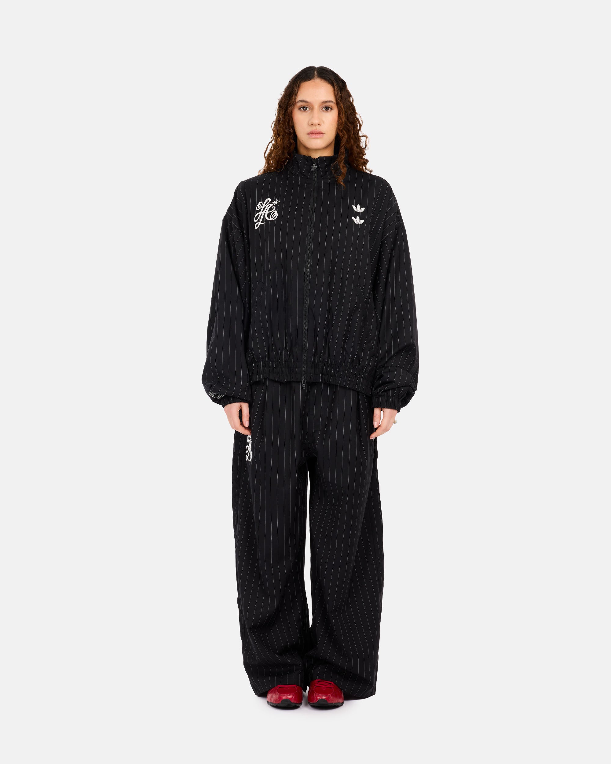 adidas Originals adidas Originals x Willy Chavarria Pinstripe Track Jacket BLACK/WHITE KR8696