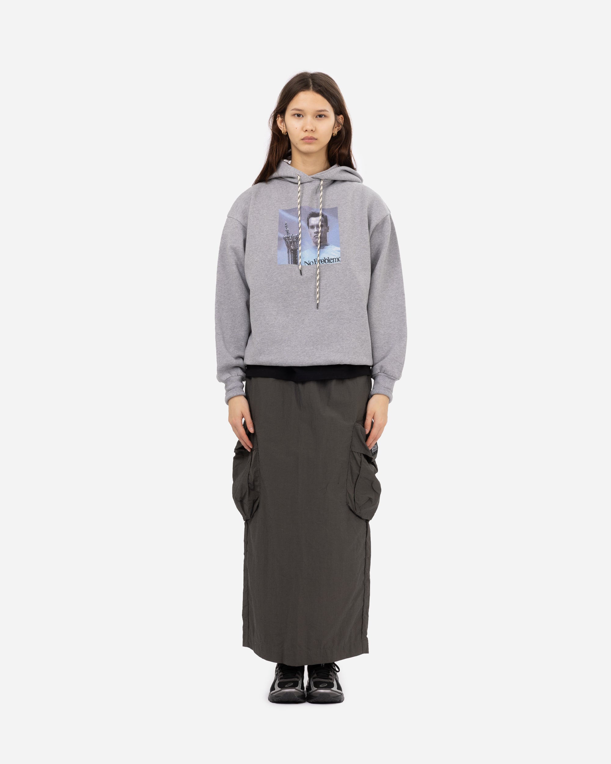 No Problemo I'll Be Back Hoodie Grey NP20015-GM