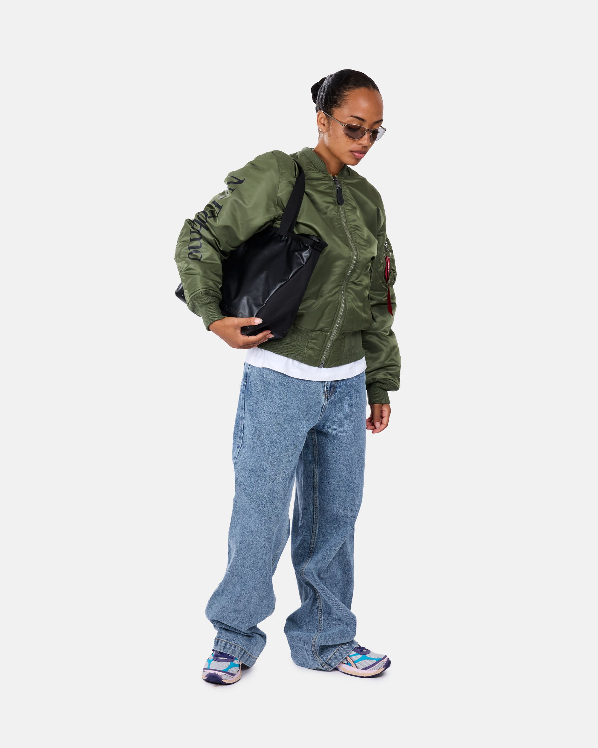 No Problemo Alpha Industries No War MA-1 Jacket Green NP7113504-GRN