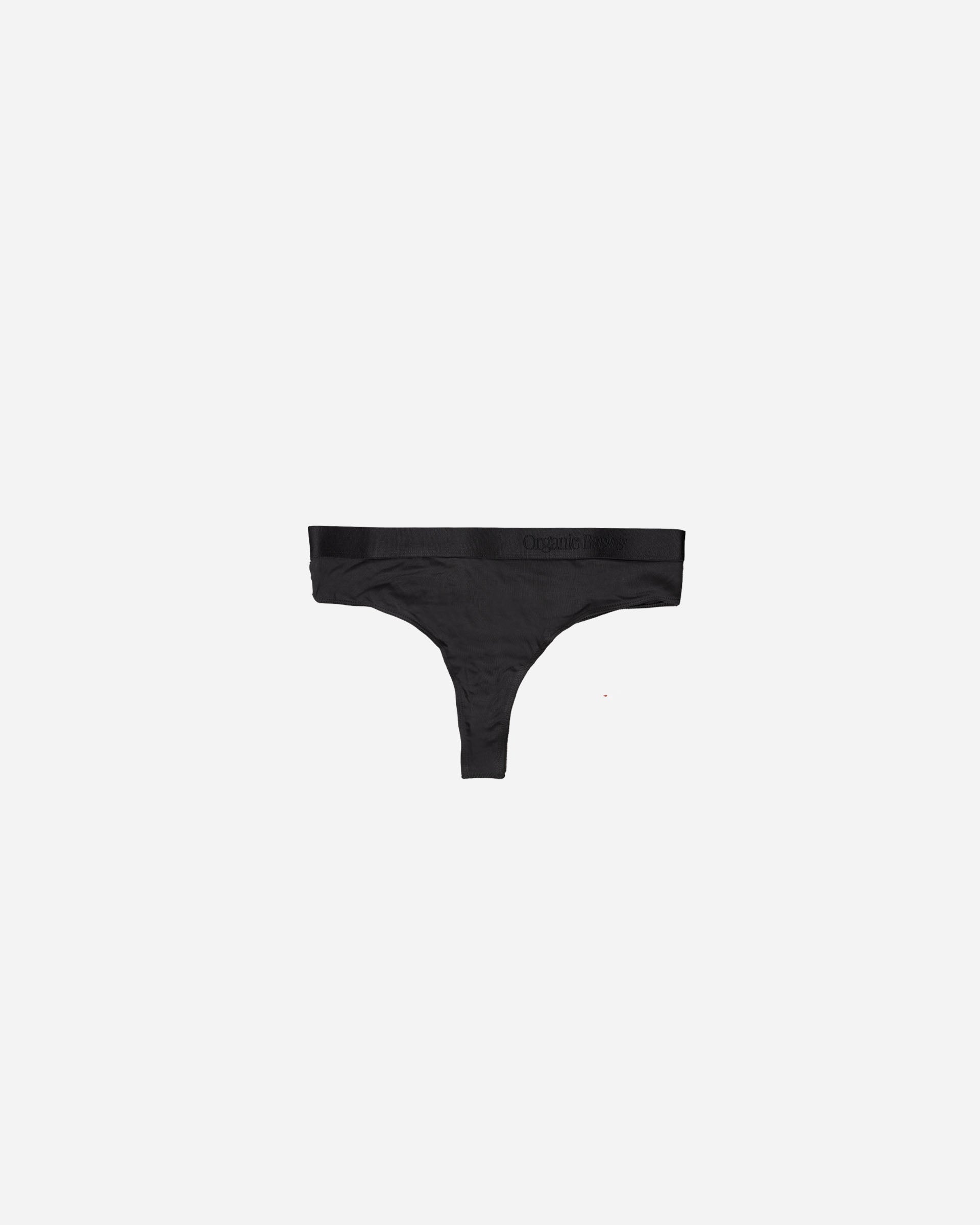 Organic Basics Soft Touch Thong Black OB110014-Black