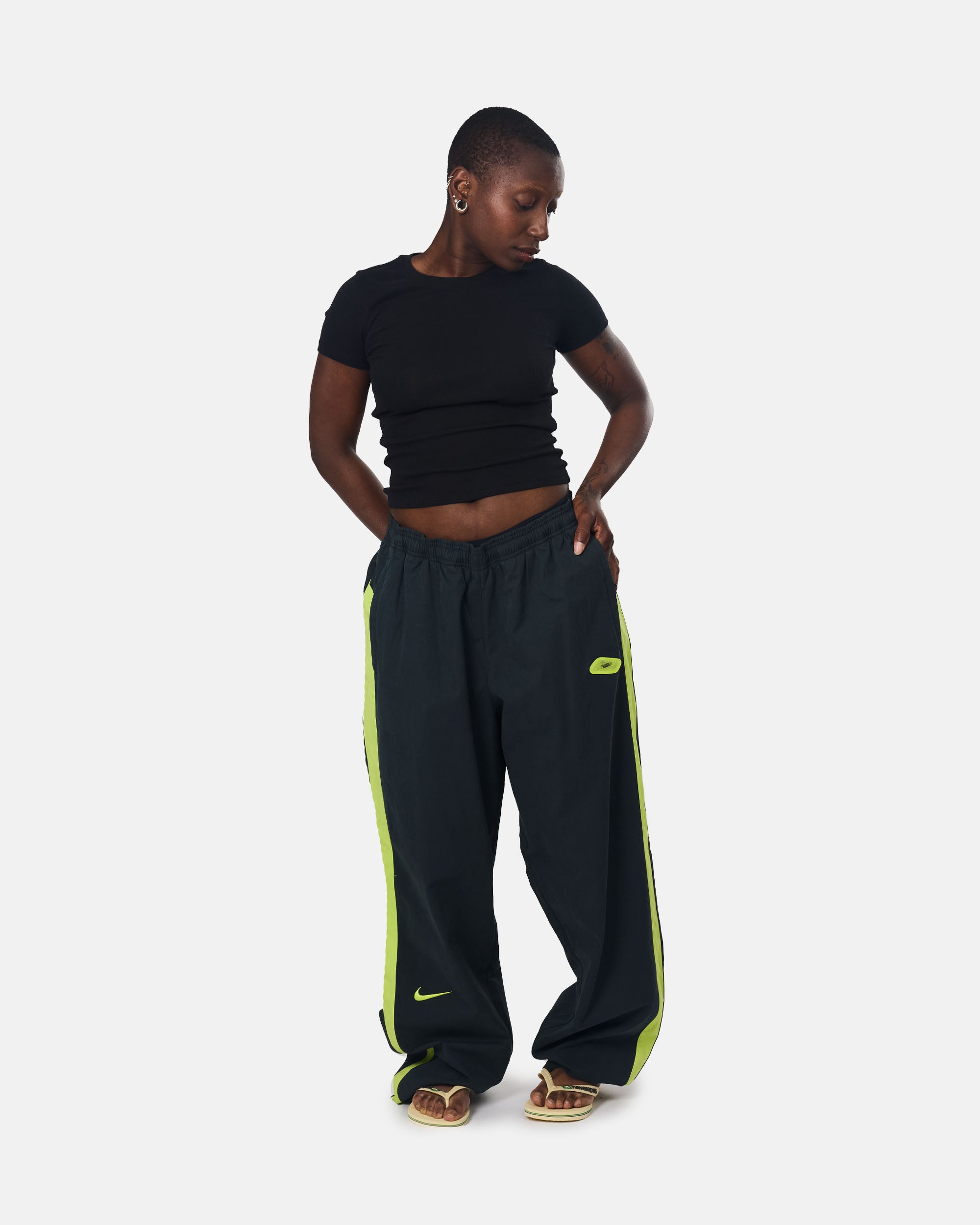 Organic Basics Core Rib T-shirt Black OB410078-Black