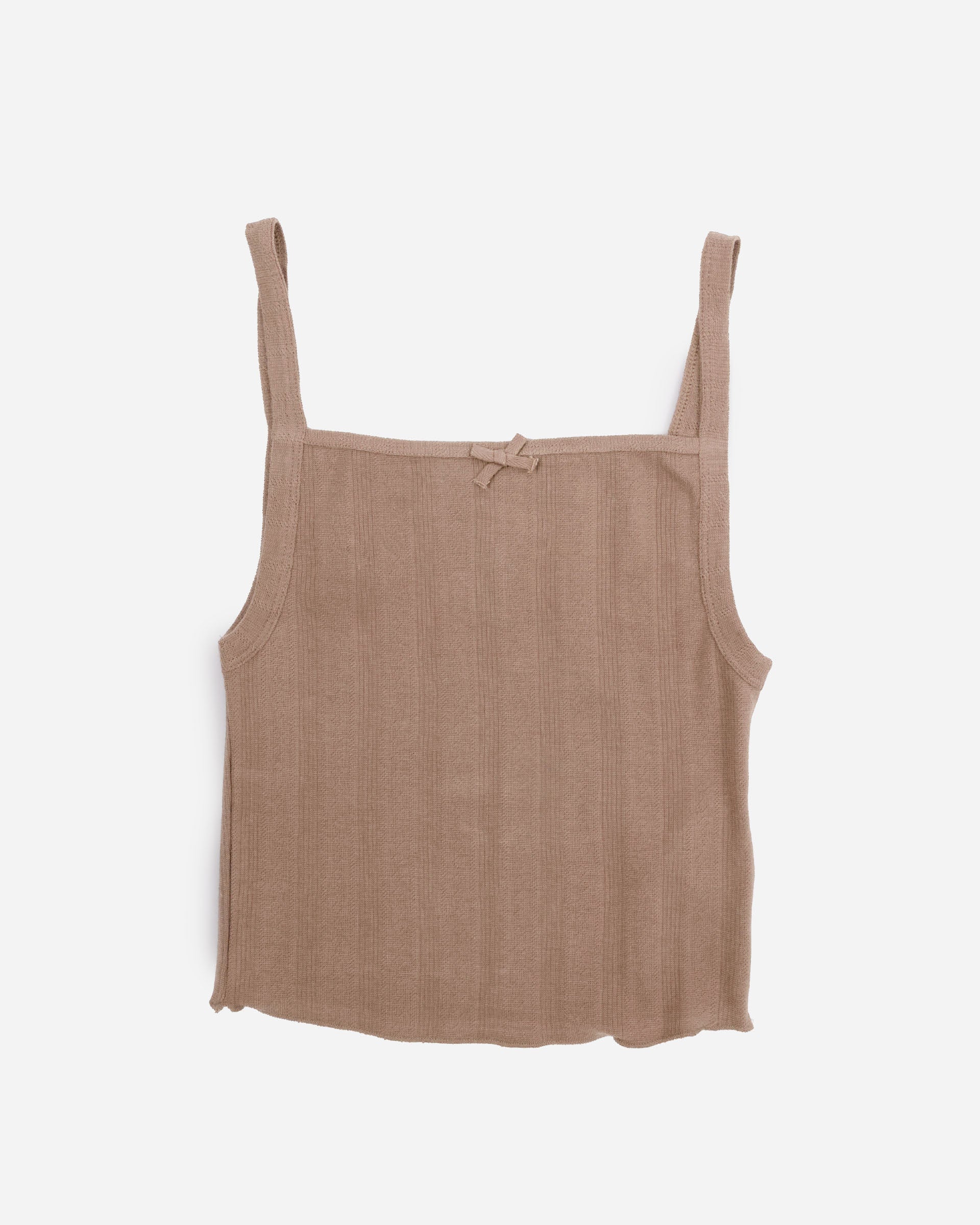 Organic Basics Pointelle Top Clay OB410096-Clay