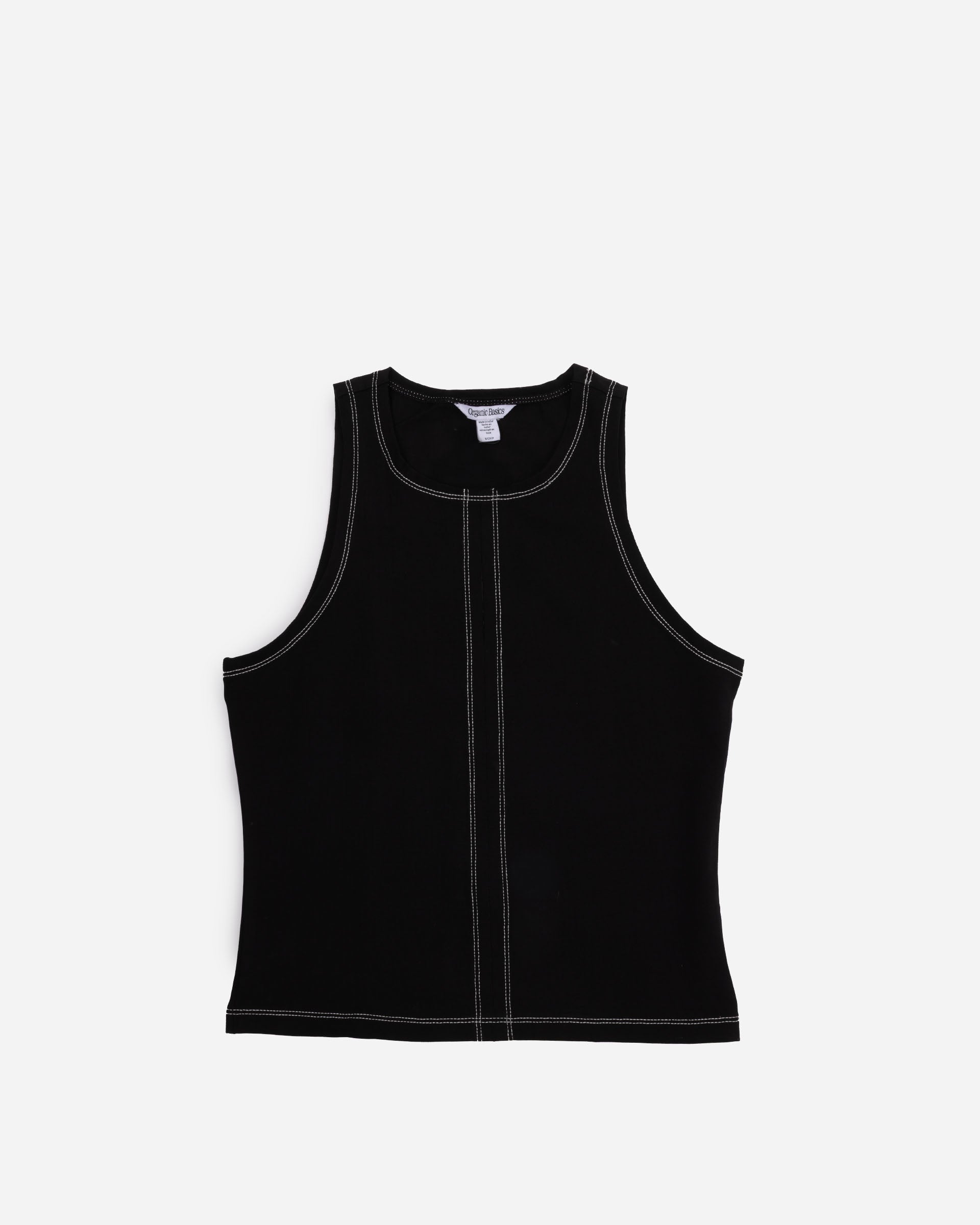 Organic Basics Core Cut-Out Tank Black OB410117-Black