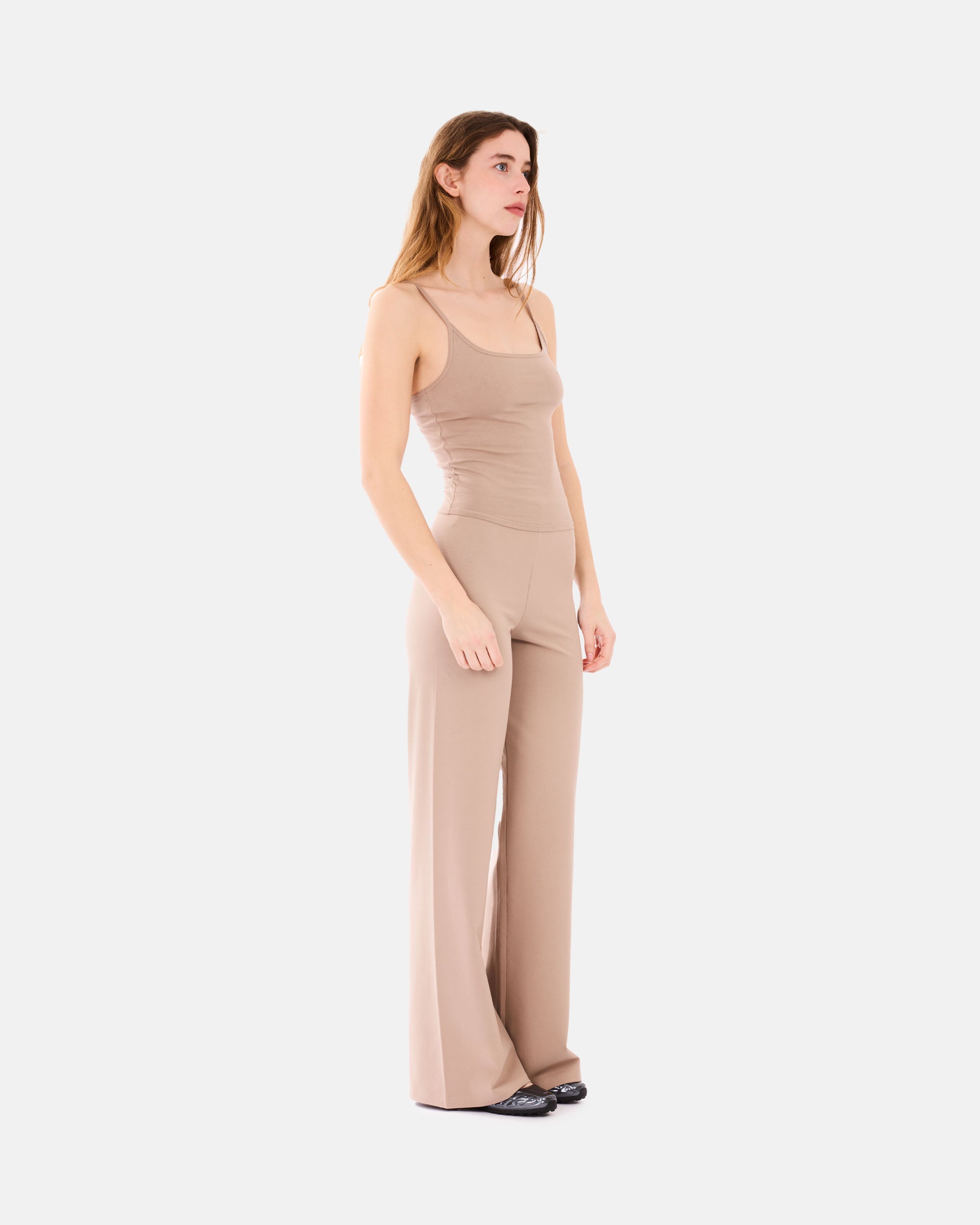 Organic Basics Core Straight Leg Pants Dune OB420033-Dune