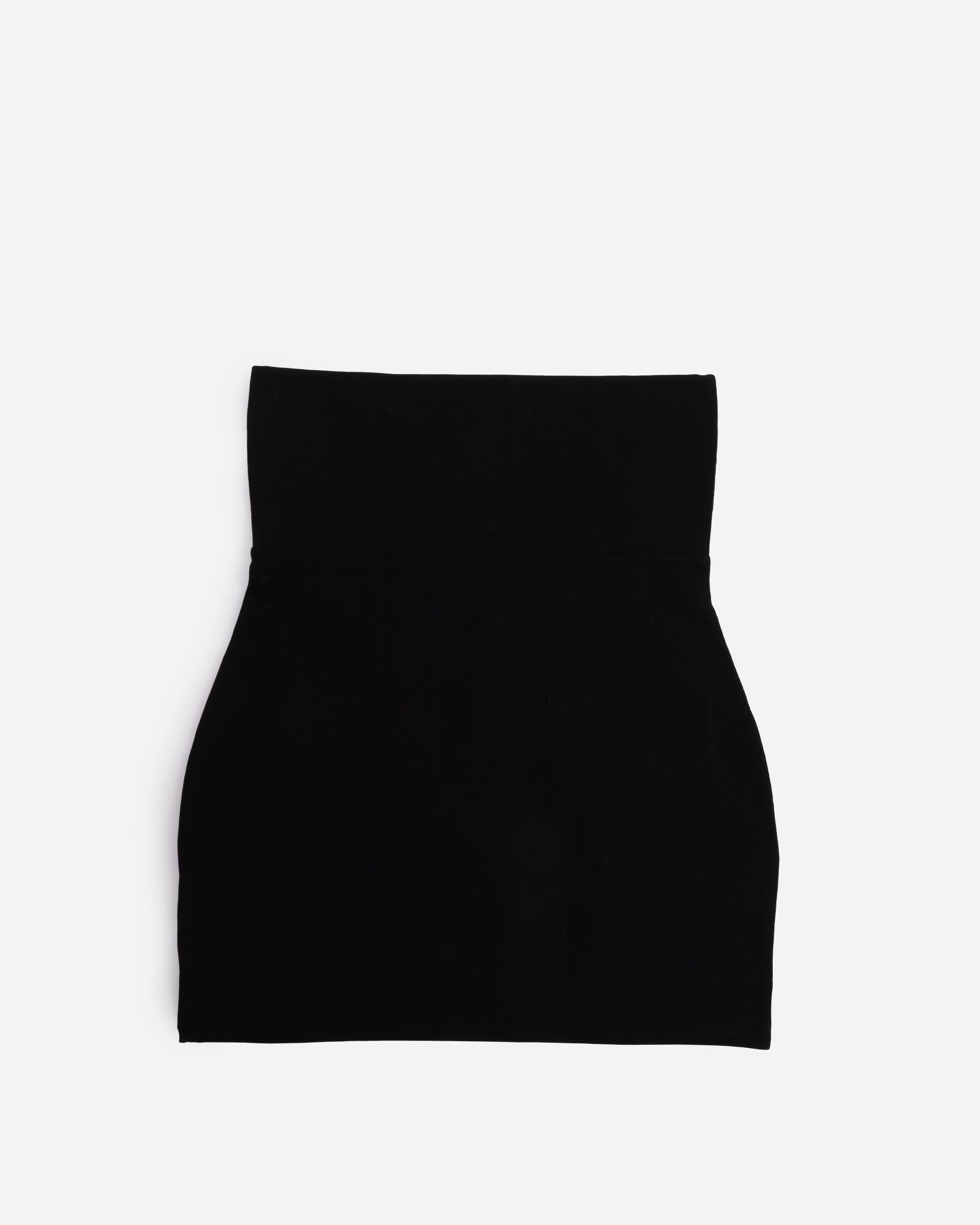 Organic Basics Core Foldover Mini Skirt Black OB420044