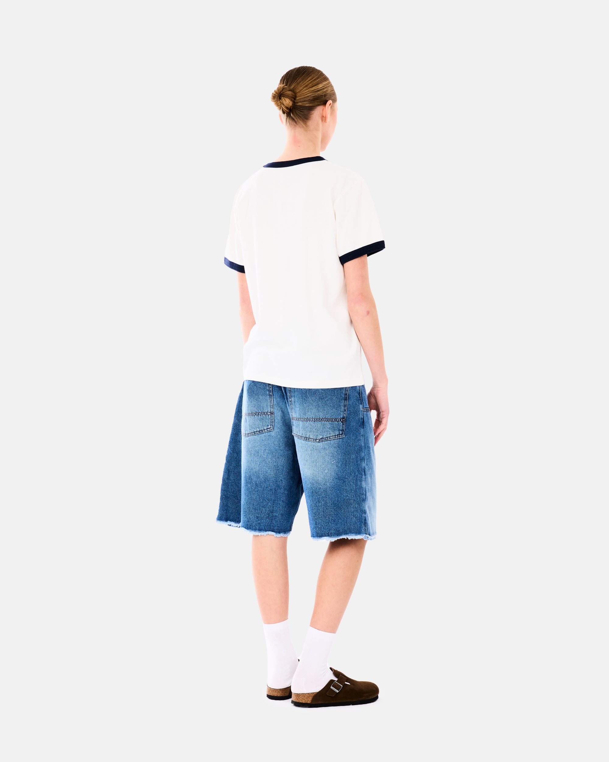RASSVET BUNNY RINGER TEE SHIRT WHITE PACC18T011