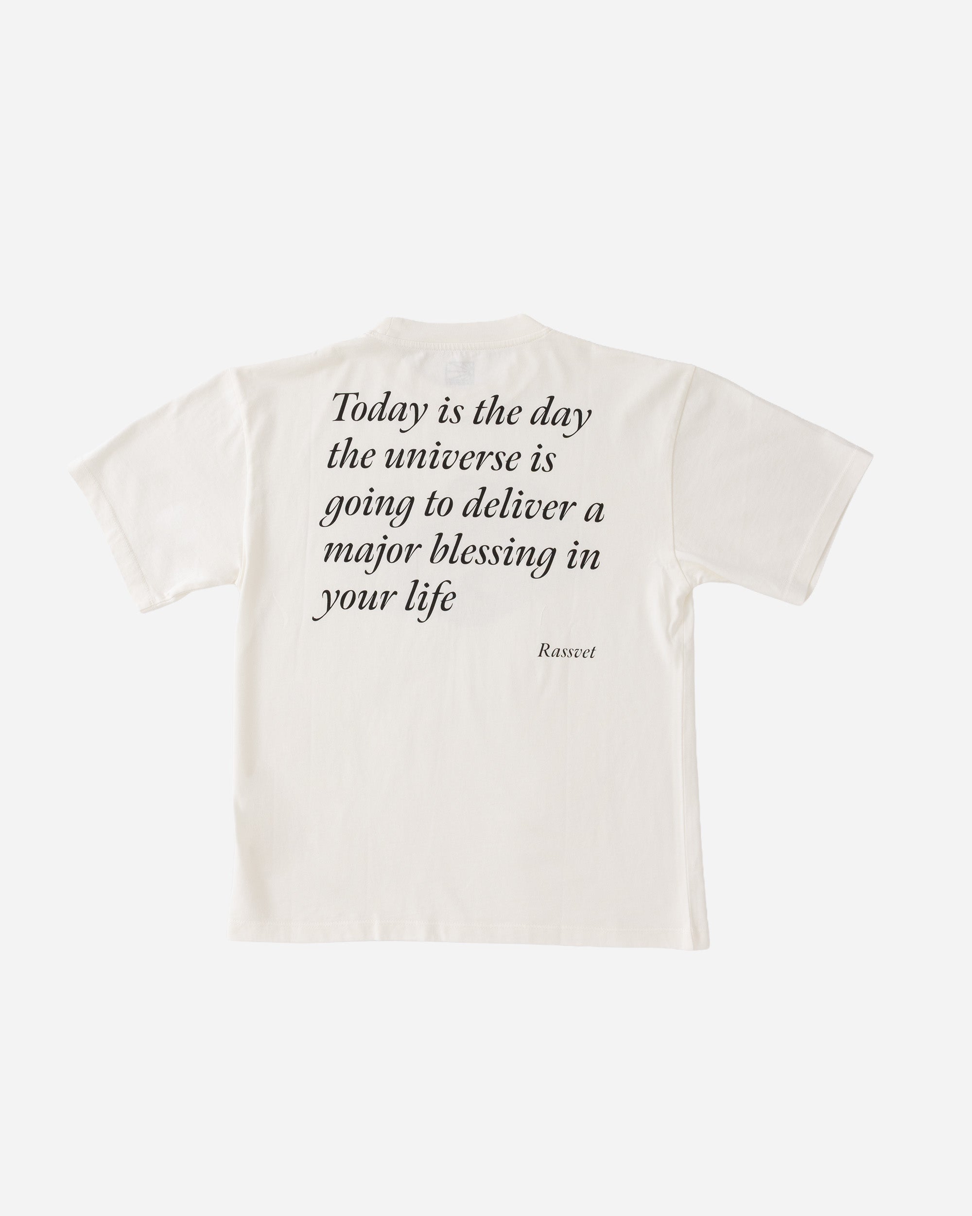 RASSVET MEN BLESSINGS TEE SHIRT OFF WHITE PACC19T004-White