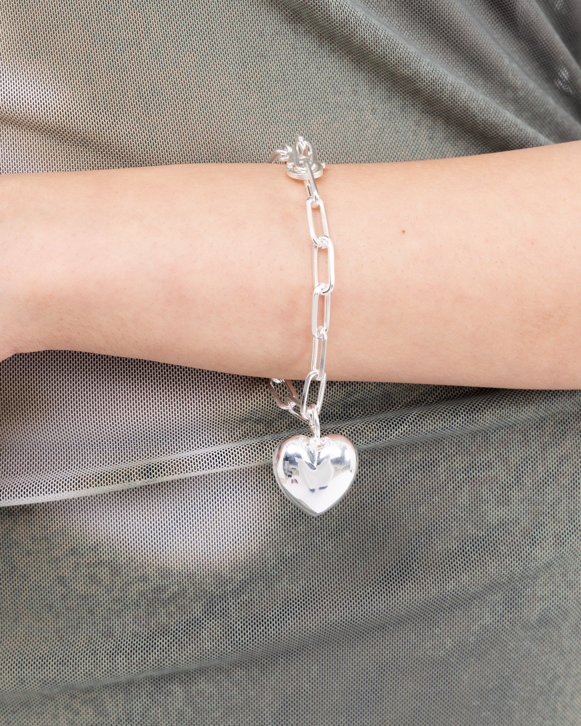 PRAWN Heart Bracelet Sterling silver PR-B001