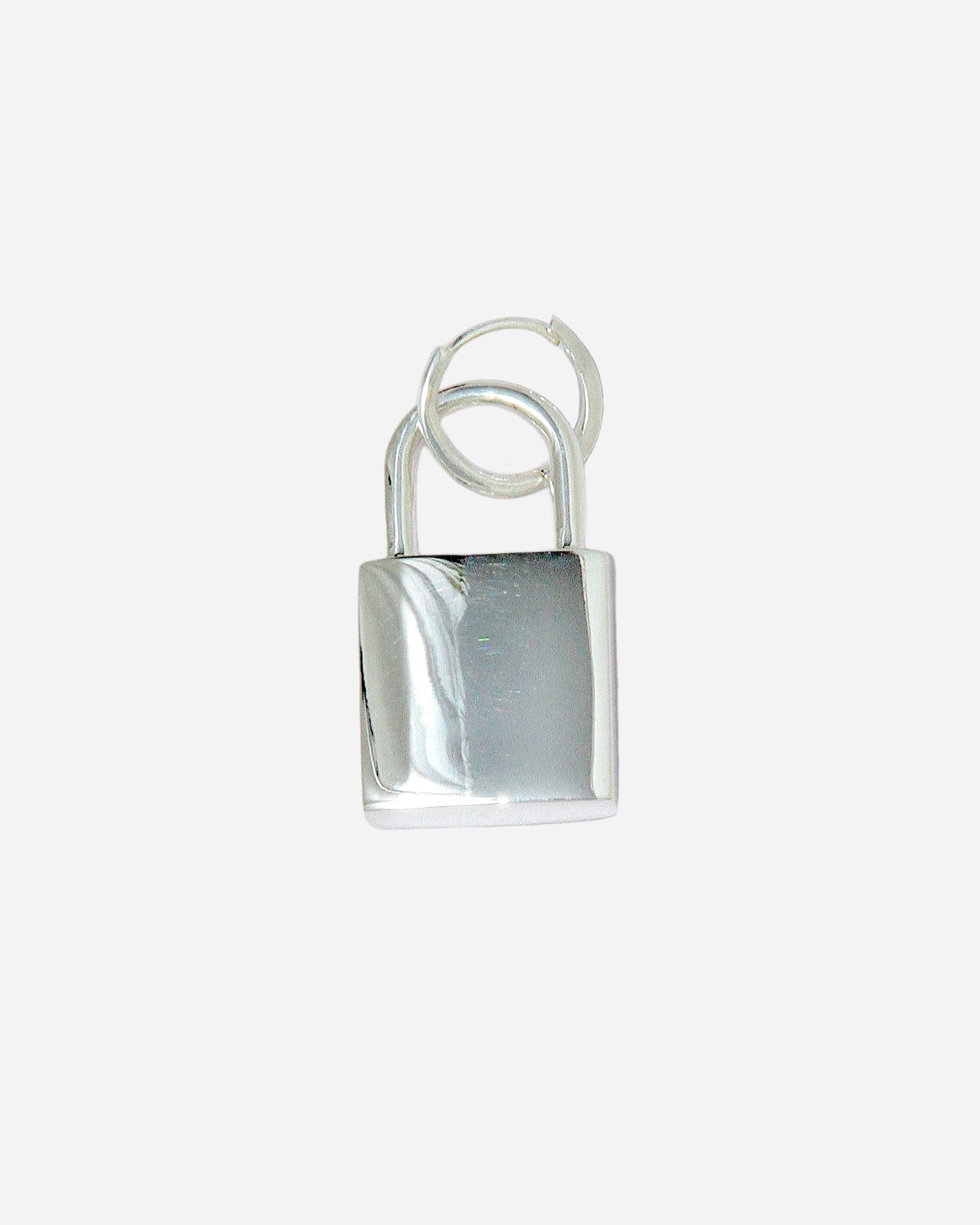 PRAWN Padlock Hoop Recycled 925 sterling silver PR-E015