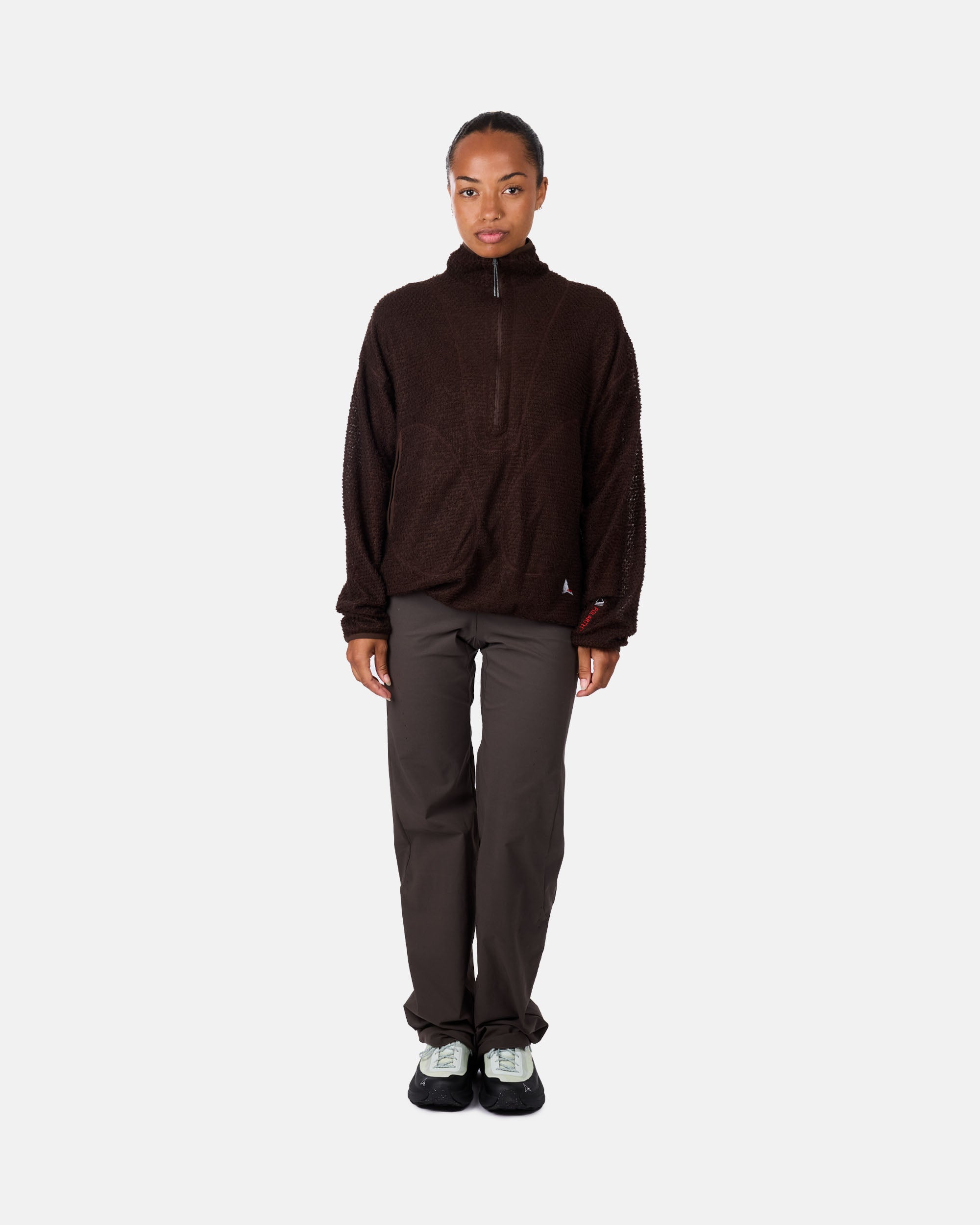 ROA Ocular Polartec Alpha Half Zip Brown RBMW0370FA262