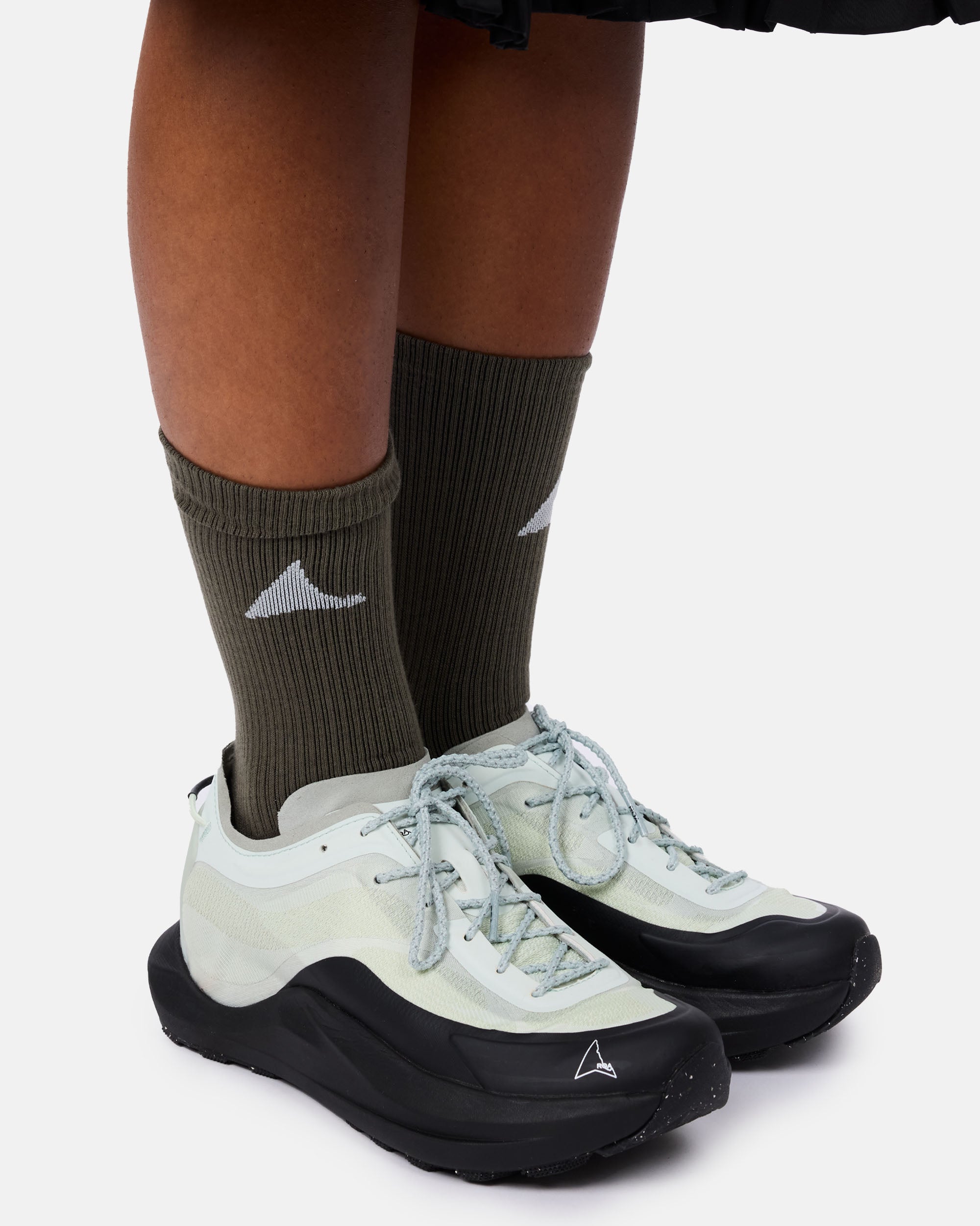 ROA Logo Biofil Socks Dark Green RBMW0408YA51-GRN