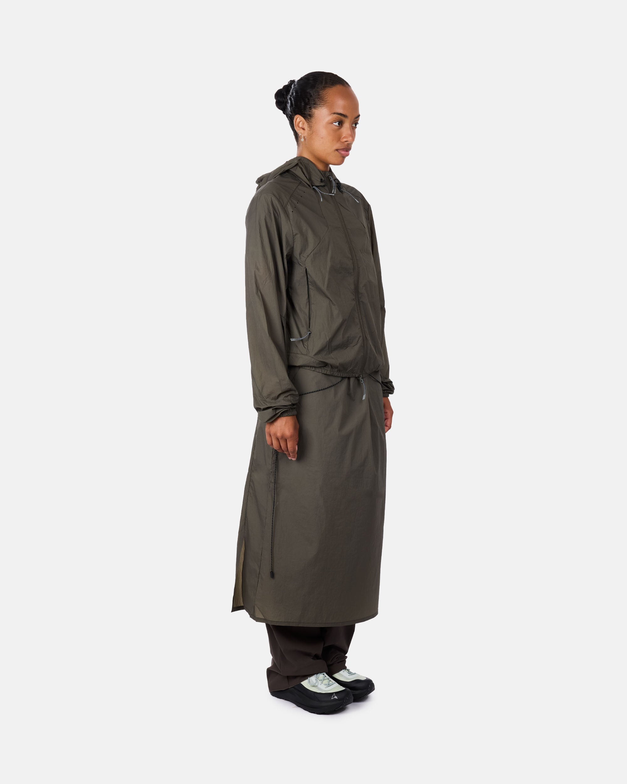 ROA Gly See Through Windbreaker Olive RBWW044FA22