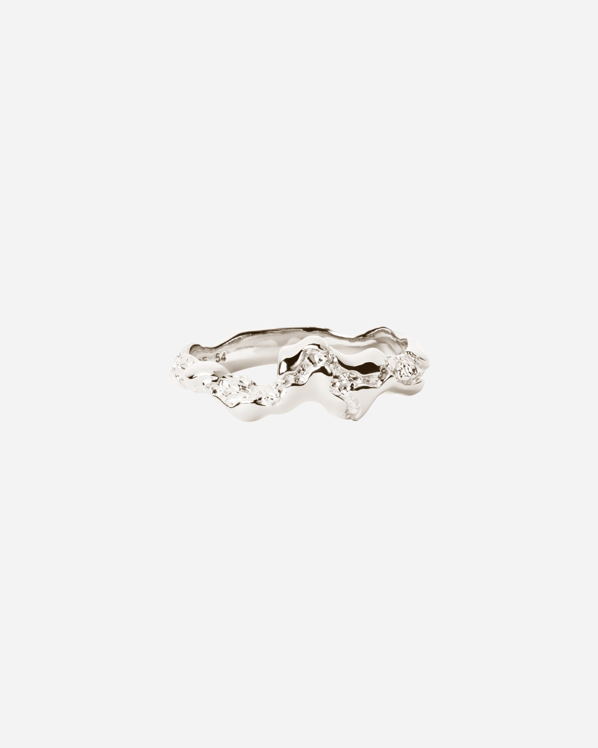 Camille Brinch Small Fusion Contrast Ring Silver SFCOR