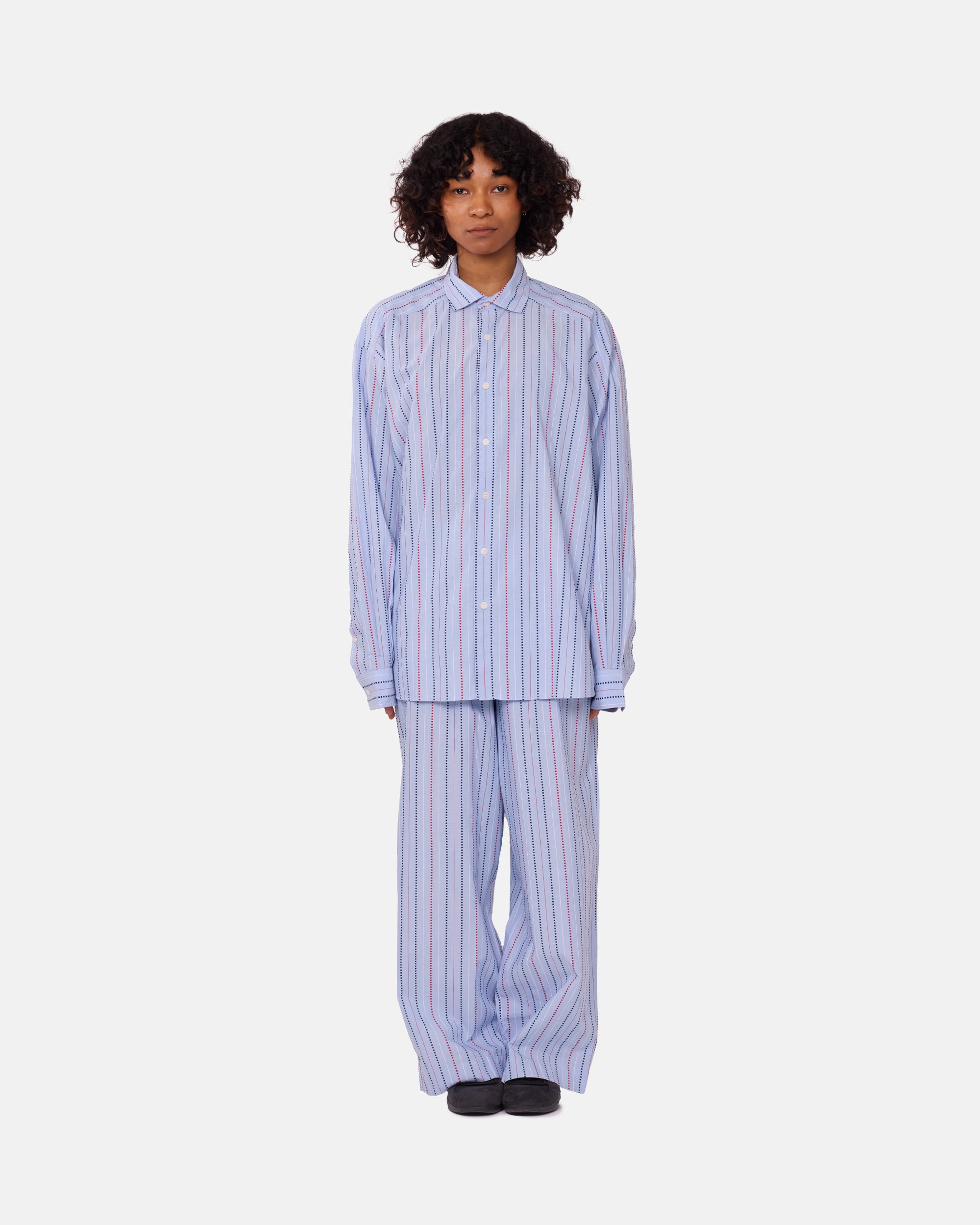 Baserange Claude Shirt MATRIX STRIPE SHCLA-PO-SU25-STRIPE