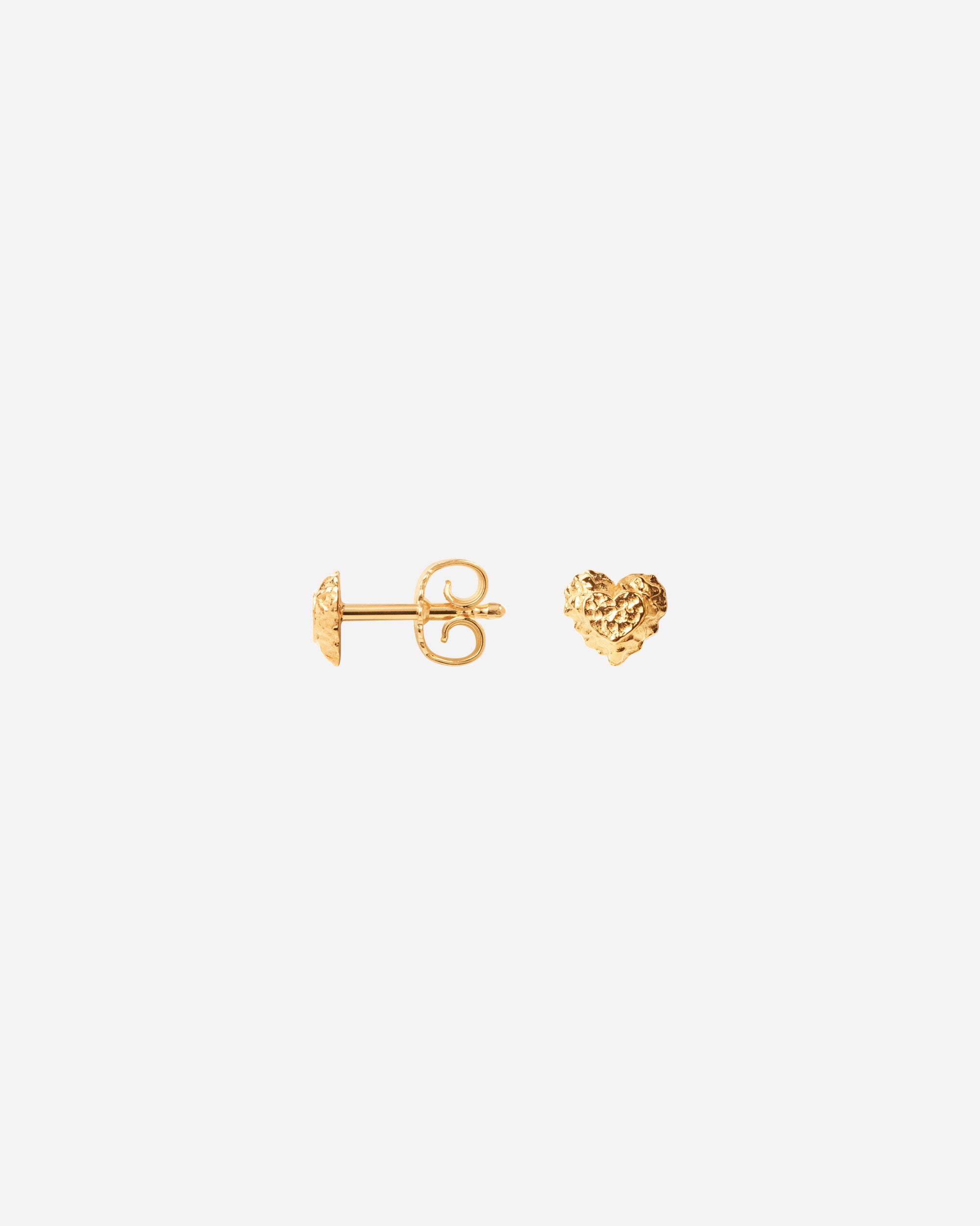 Camille Brinch Sparkly Heart Stud Earrings Gold SPHE-FG