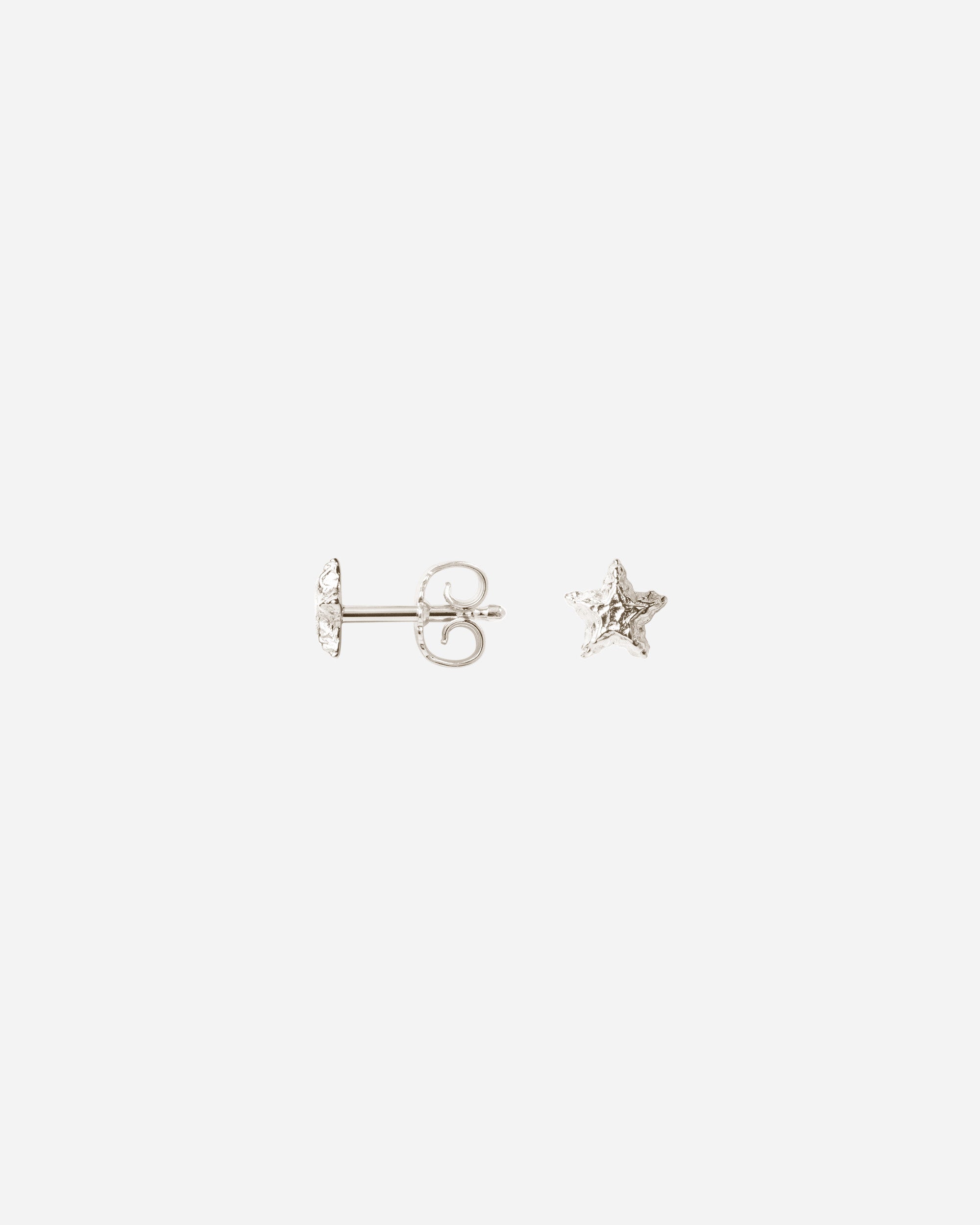 Camille Brinch Sparkly Star Stud Earrings Silver SPSE