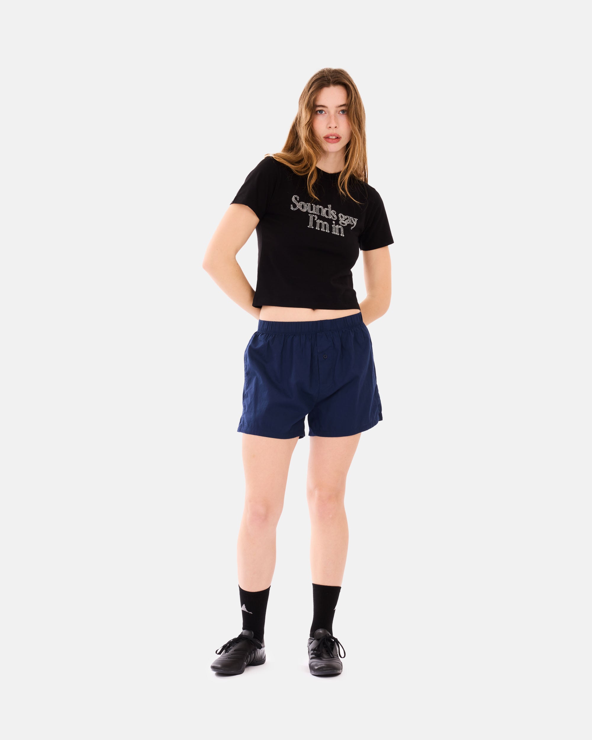 Carne Bollente Sounds Gay, I’m In Baby! Black SS26BT0103_Black