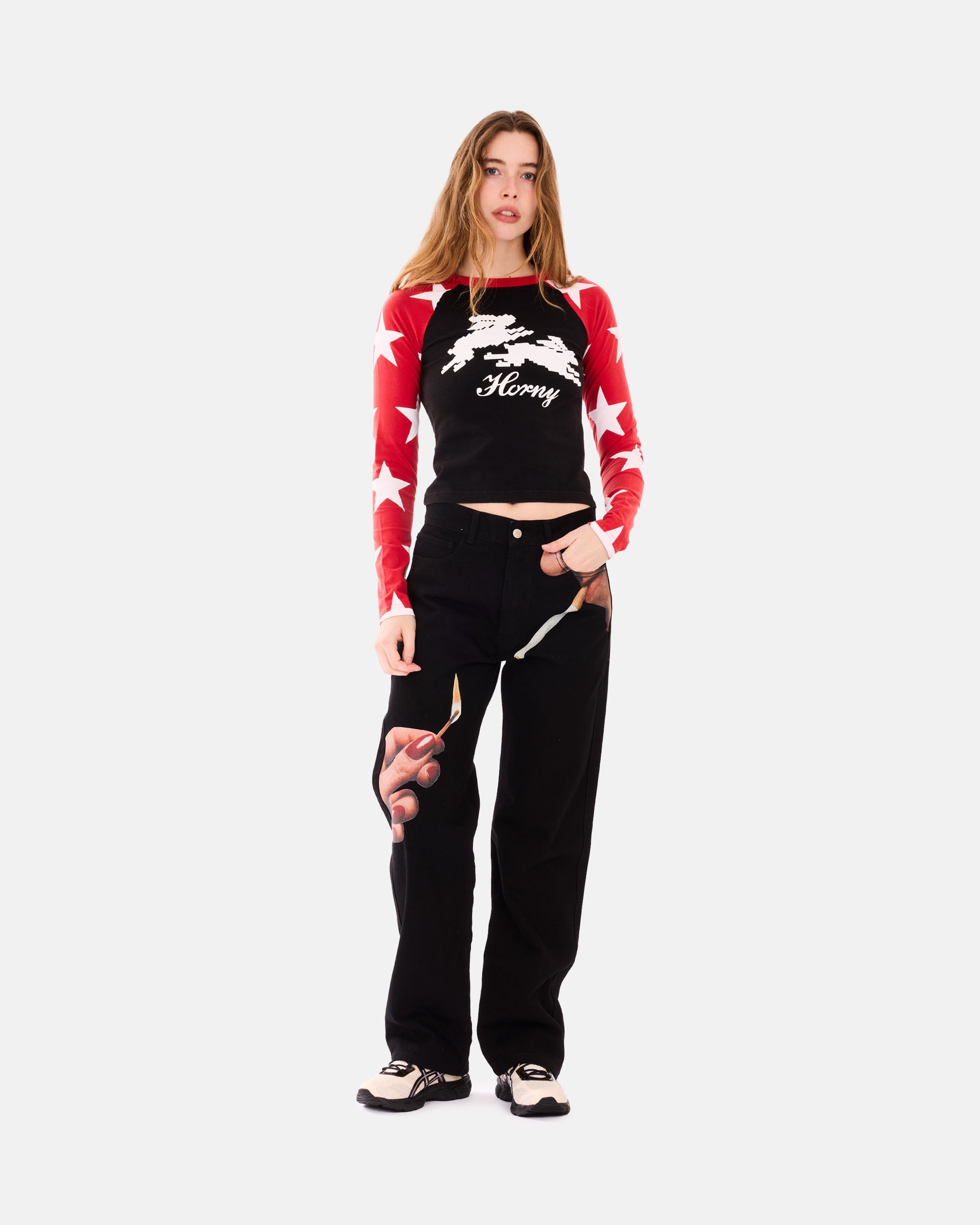 Carne Bollente Firecrotch OFF BLACK SS26DP0202_Off-Black