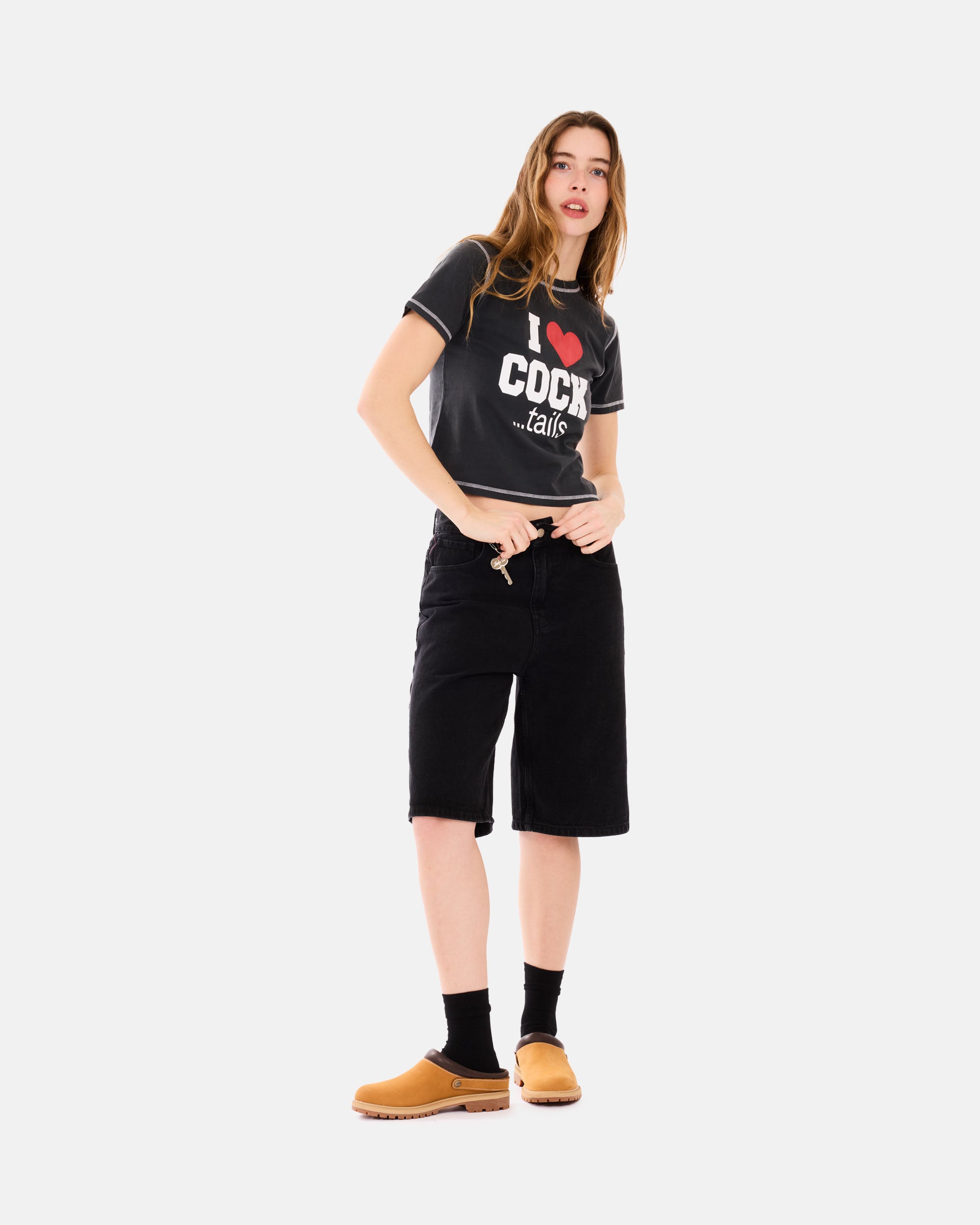 Carne Bollente Heart On, Hard On OFF BLACK SS26SH0201_Off-Black