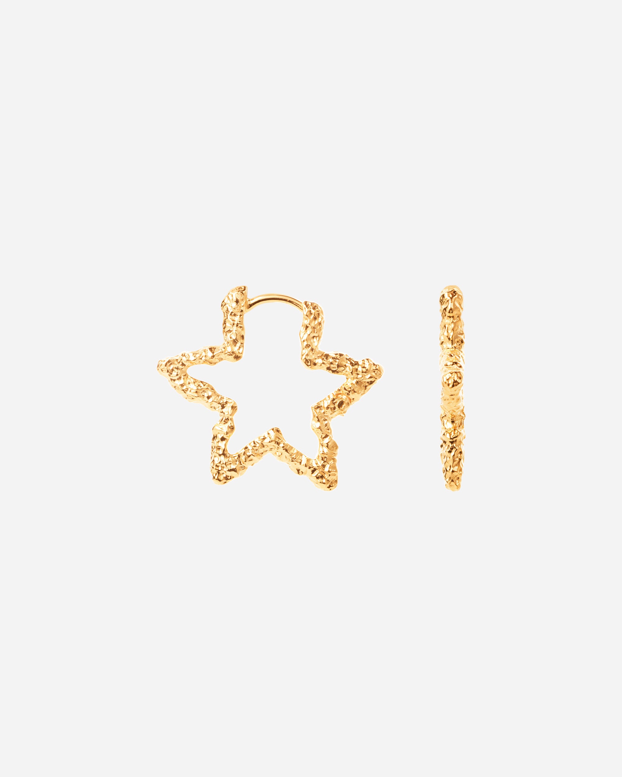 Camille Brinch Star Sparkly Hoops Gold STSPH-FG