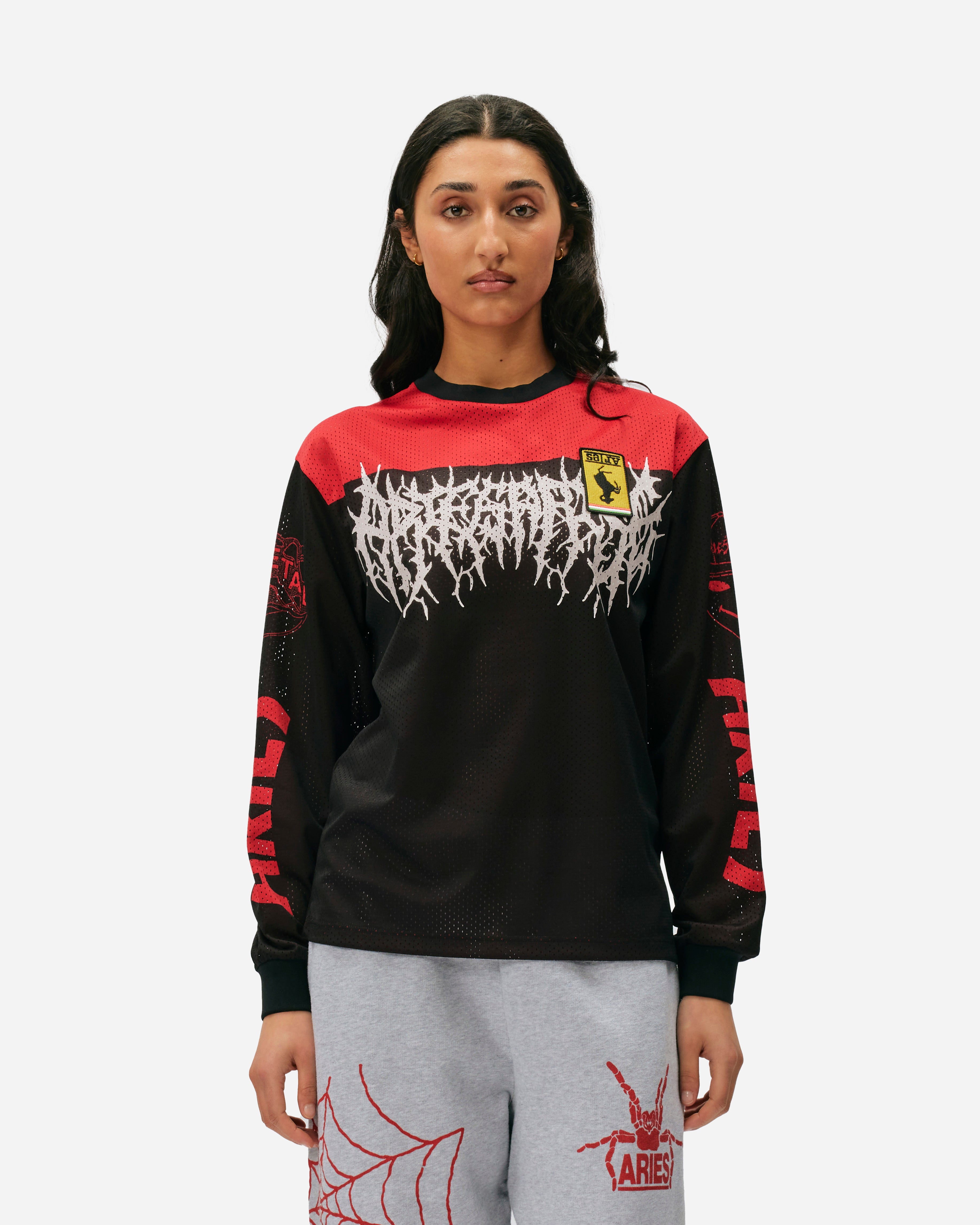 ARIES Airtex Metal T-shirt Black/Red SUAR40023X-BLKRD