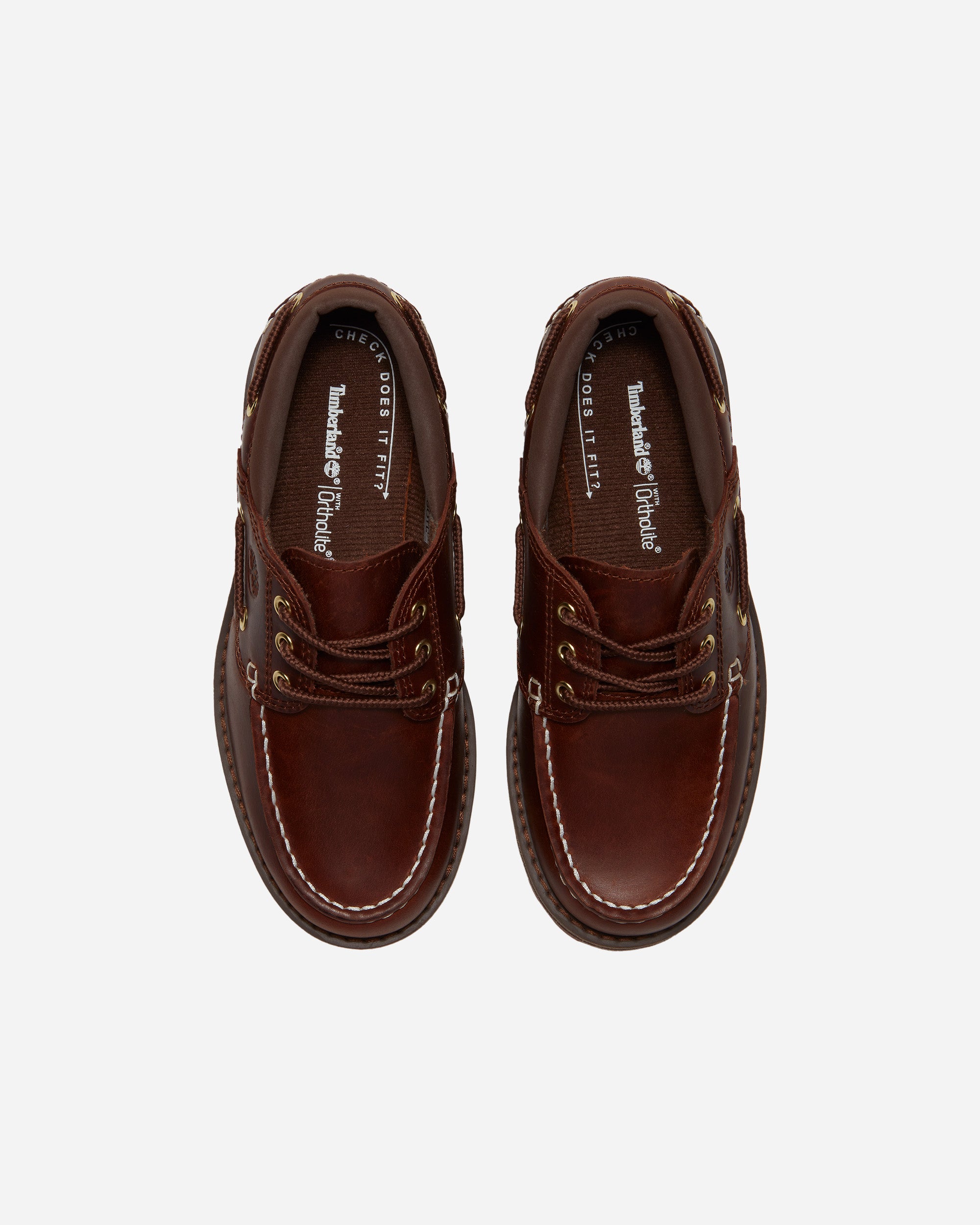 Timberland Authentic Boat Shoe (Preschool) RUST FULL GRAIN TB0A2A5FEM61