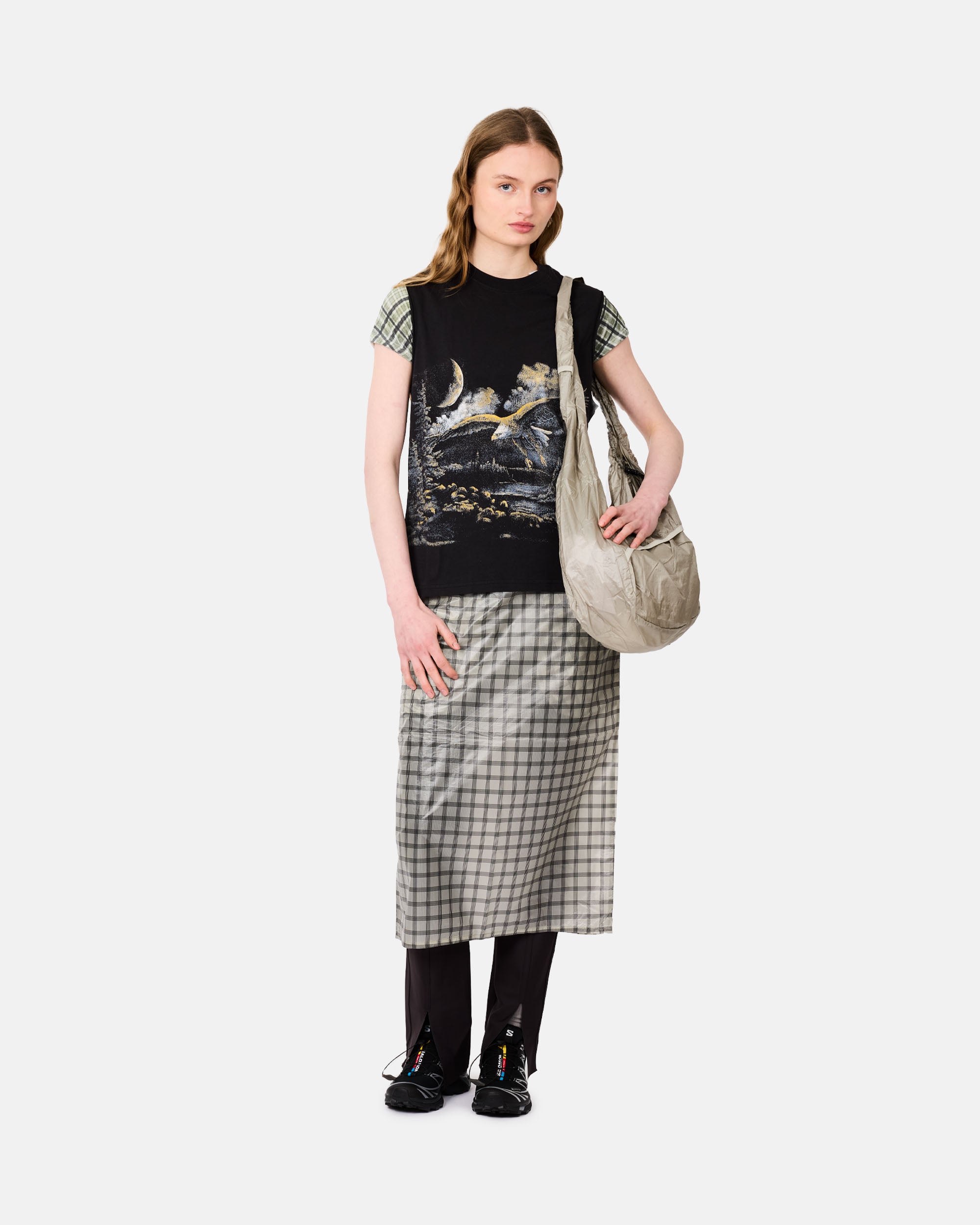 ROA Fai Sleeveless T-shirt Washed Black YBMW021JY02