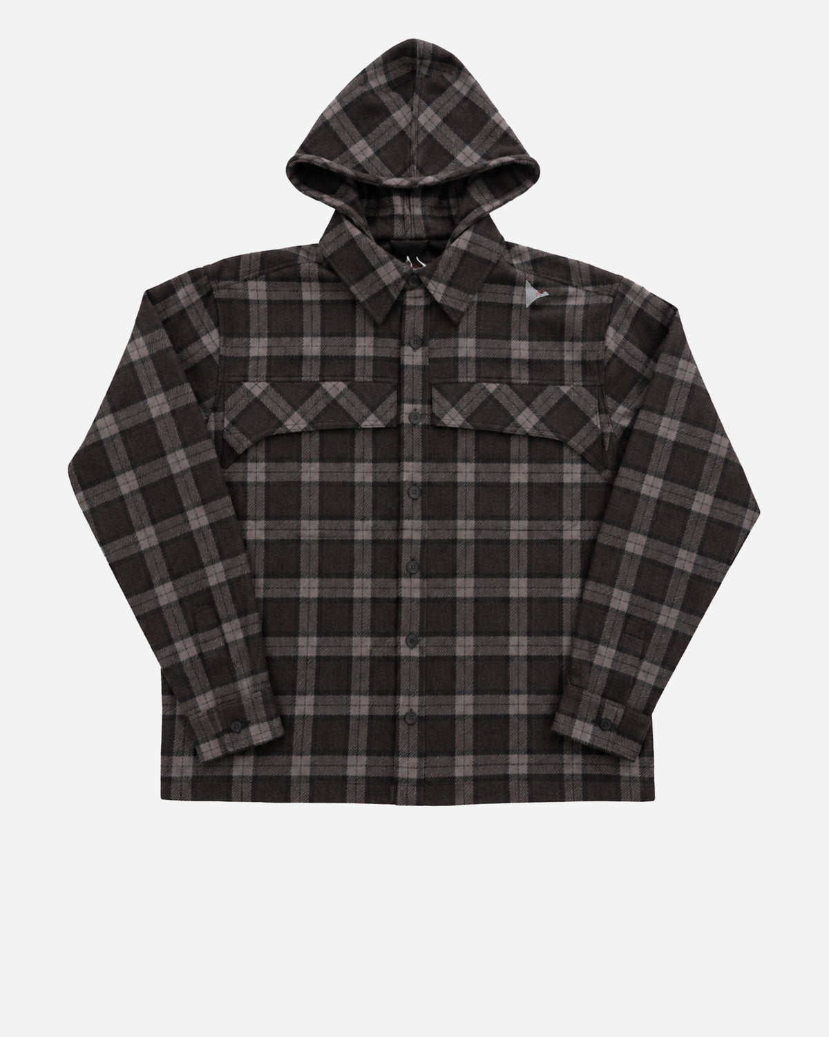 ROA Logger Wool Check Long Sleeve Shirt Anthracite YBMW0229FA179-Grey
