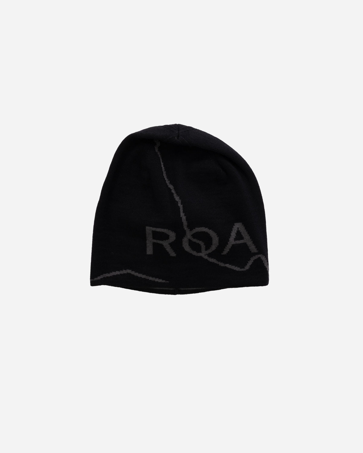 ROA Logo Wool Beanie Deep Black YBUW205YA04-Black