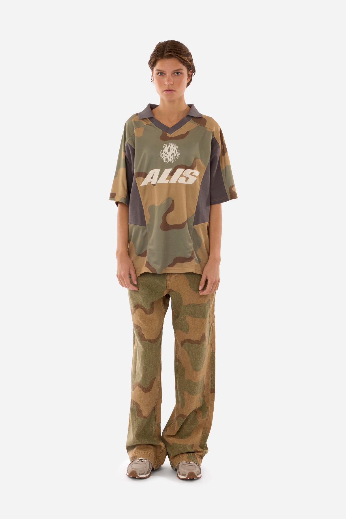 ALIS Wizzy Polo Jersey CAMOUFLAGE : GREY 166-58