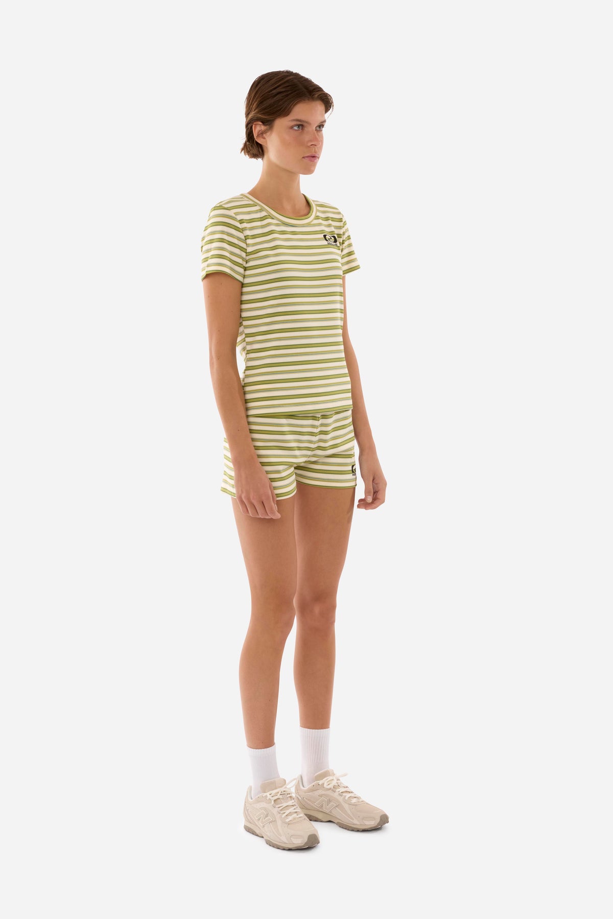 RÉSUMÉ NicoleRS Shorts Green Stripe 28661606-081