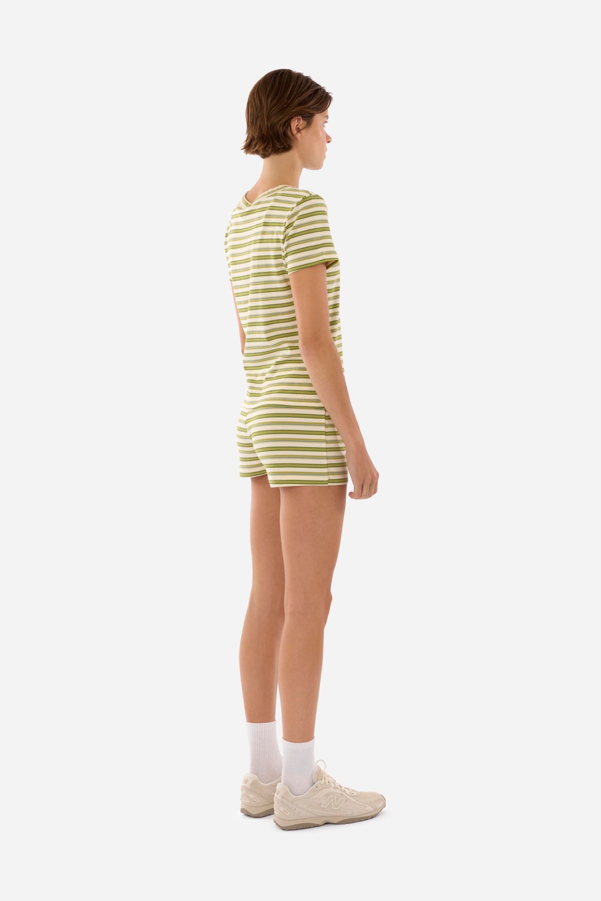 RÉSUMÉ NicoleRS Shorts Green Stripe 28661606-081
