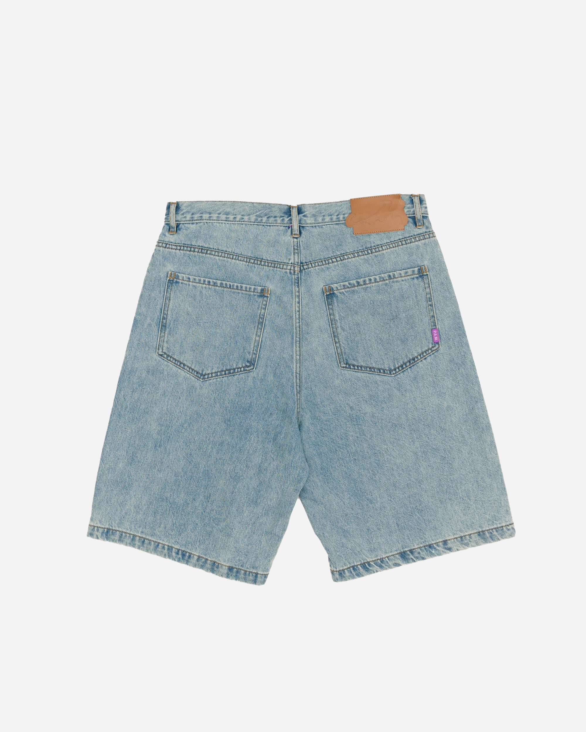 P.A.M. (Perks & Mini) Gateway Troop Denim Shorts BLEACH WASH 80011-BCHW