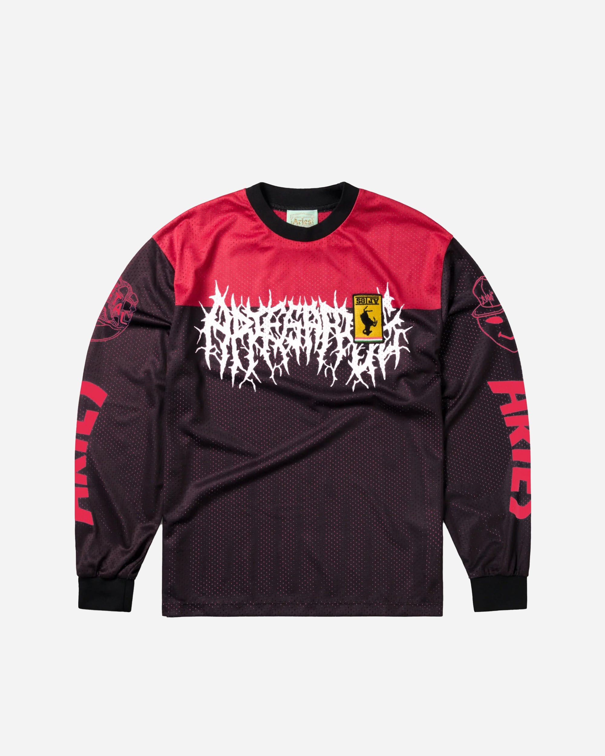 ARIES Airtex Metal T-shirt Black/Red SUAR40023X-BLKRD