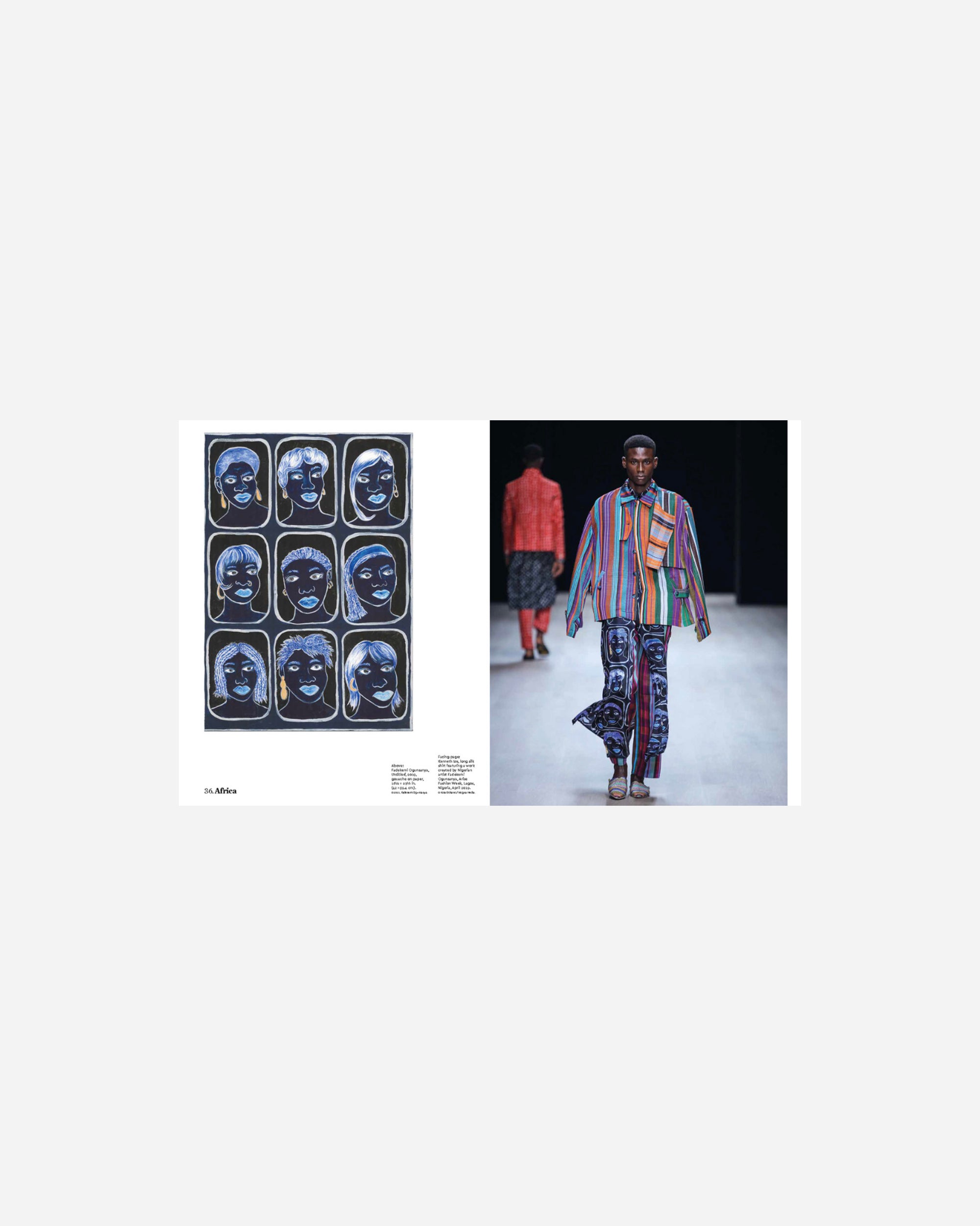 Flammarion Africa - The Fashion Continent Blue,Orange TH1306