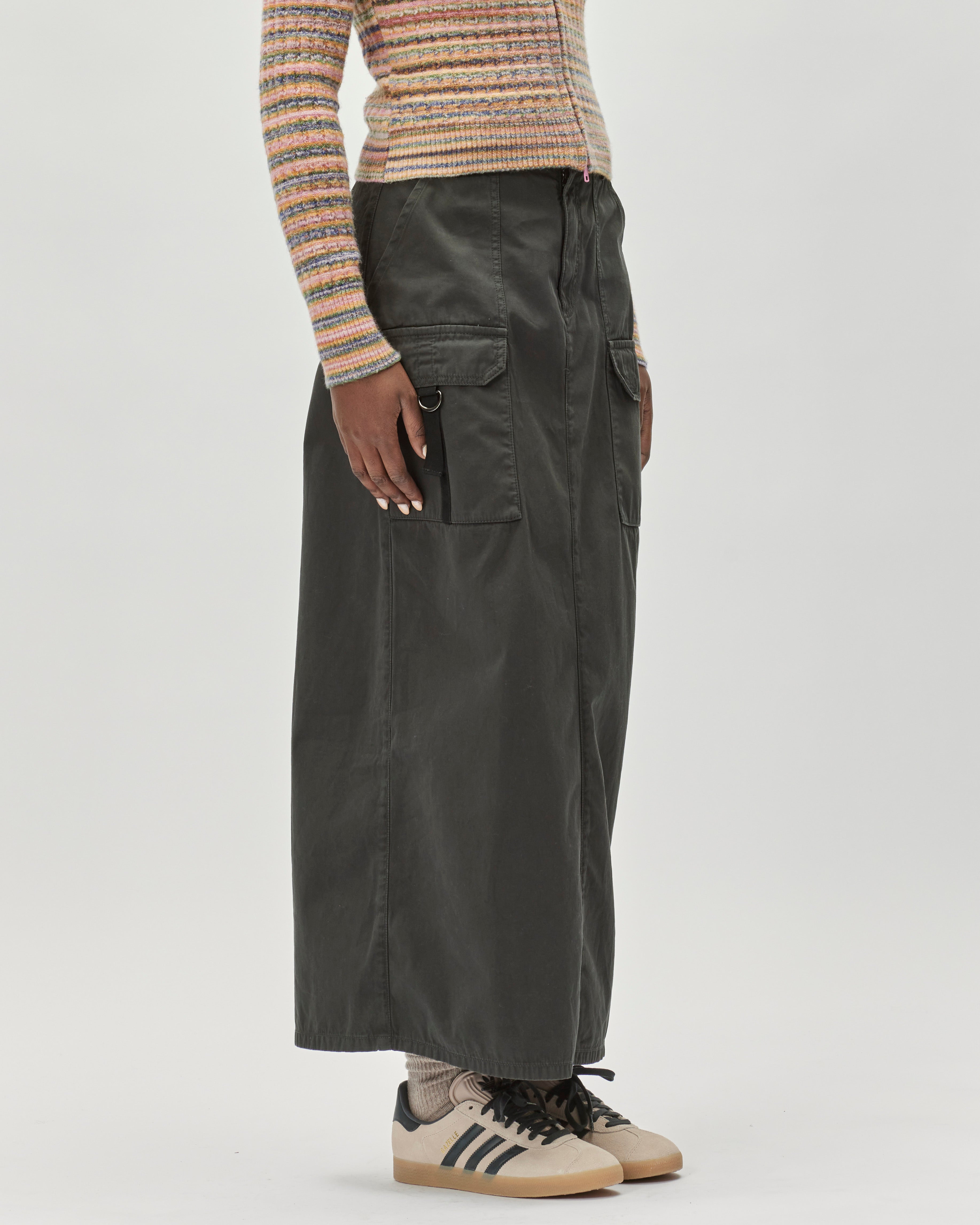 Oval Square Arrow Maxi Skirt Black 20582-8001