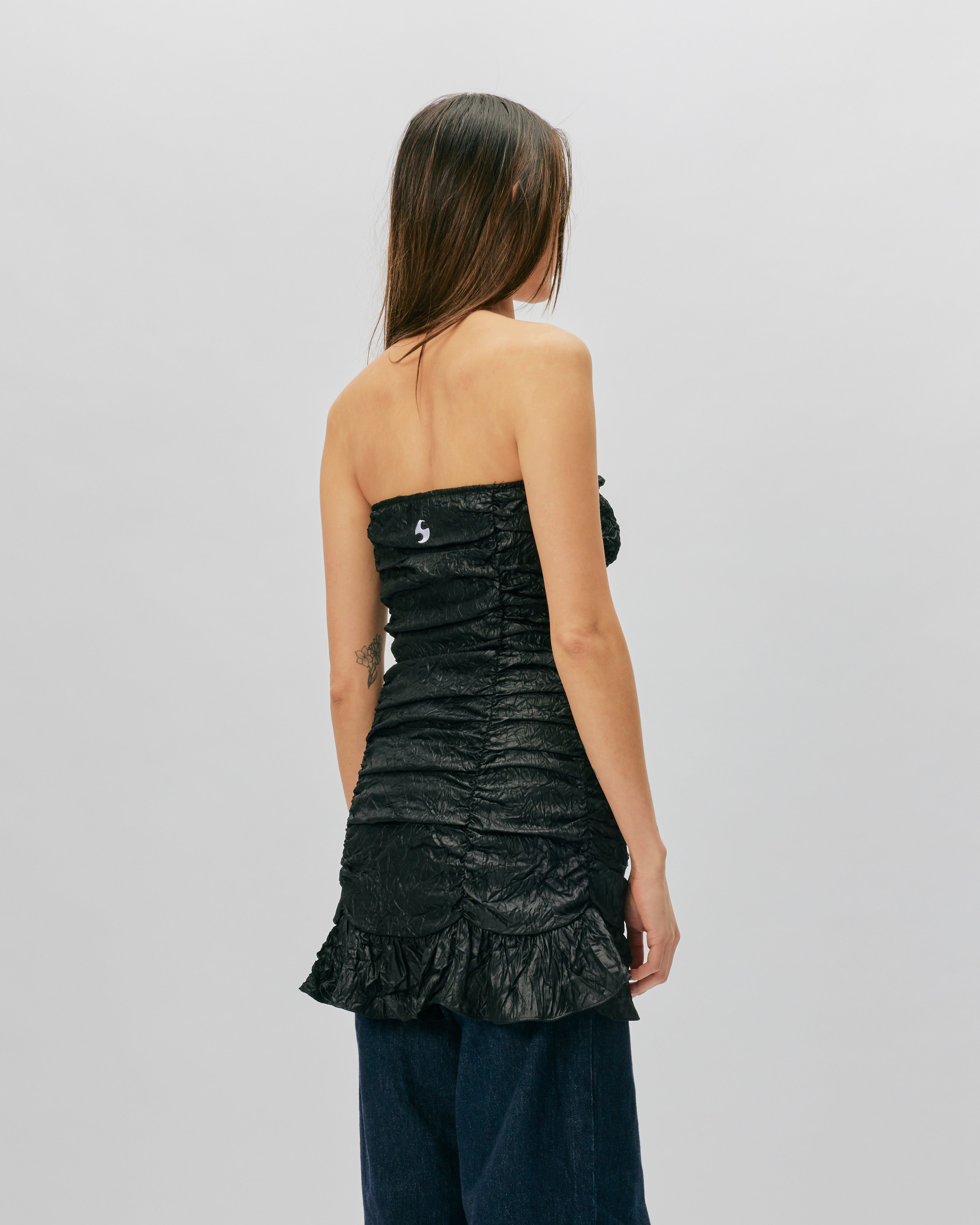 OpéraSPORT Victoria Ruched Dress BLACK Z34-BLK