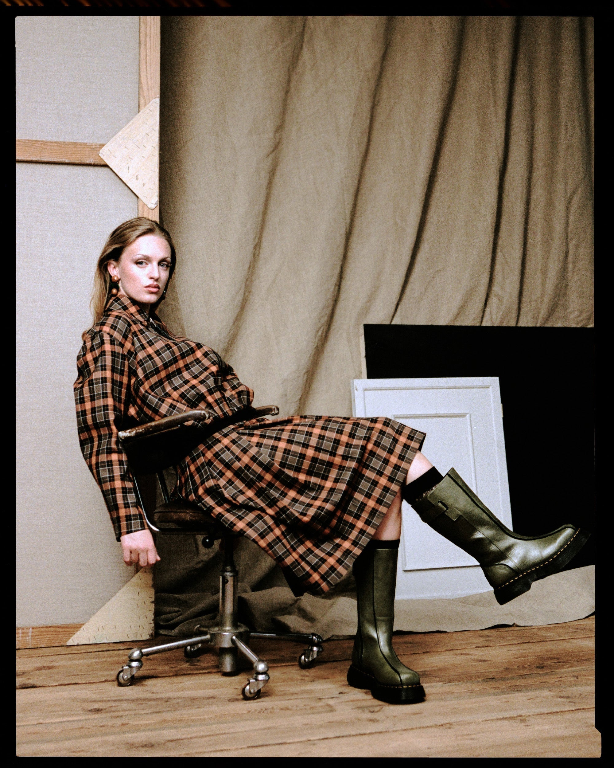 Sira Jovina in Dr. Martens Buzz Hi Boot: Own Every Step