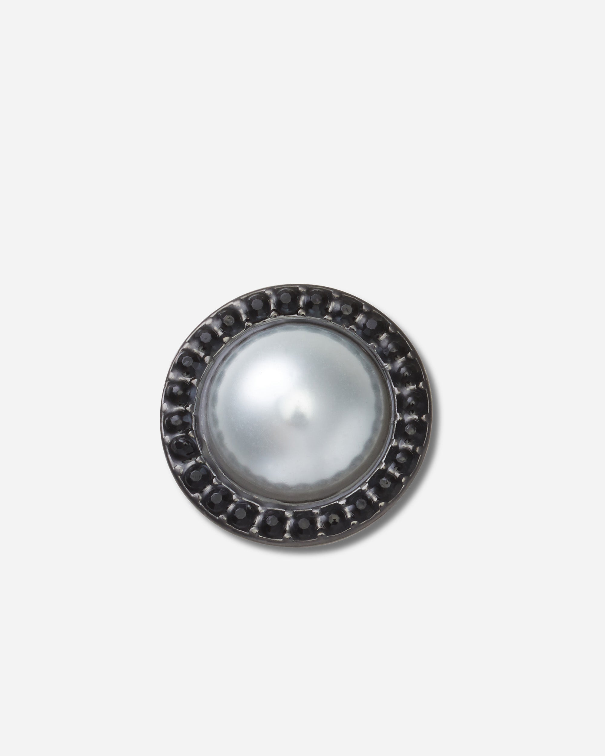 Jibbitz Pearl with Black Gem Base