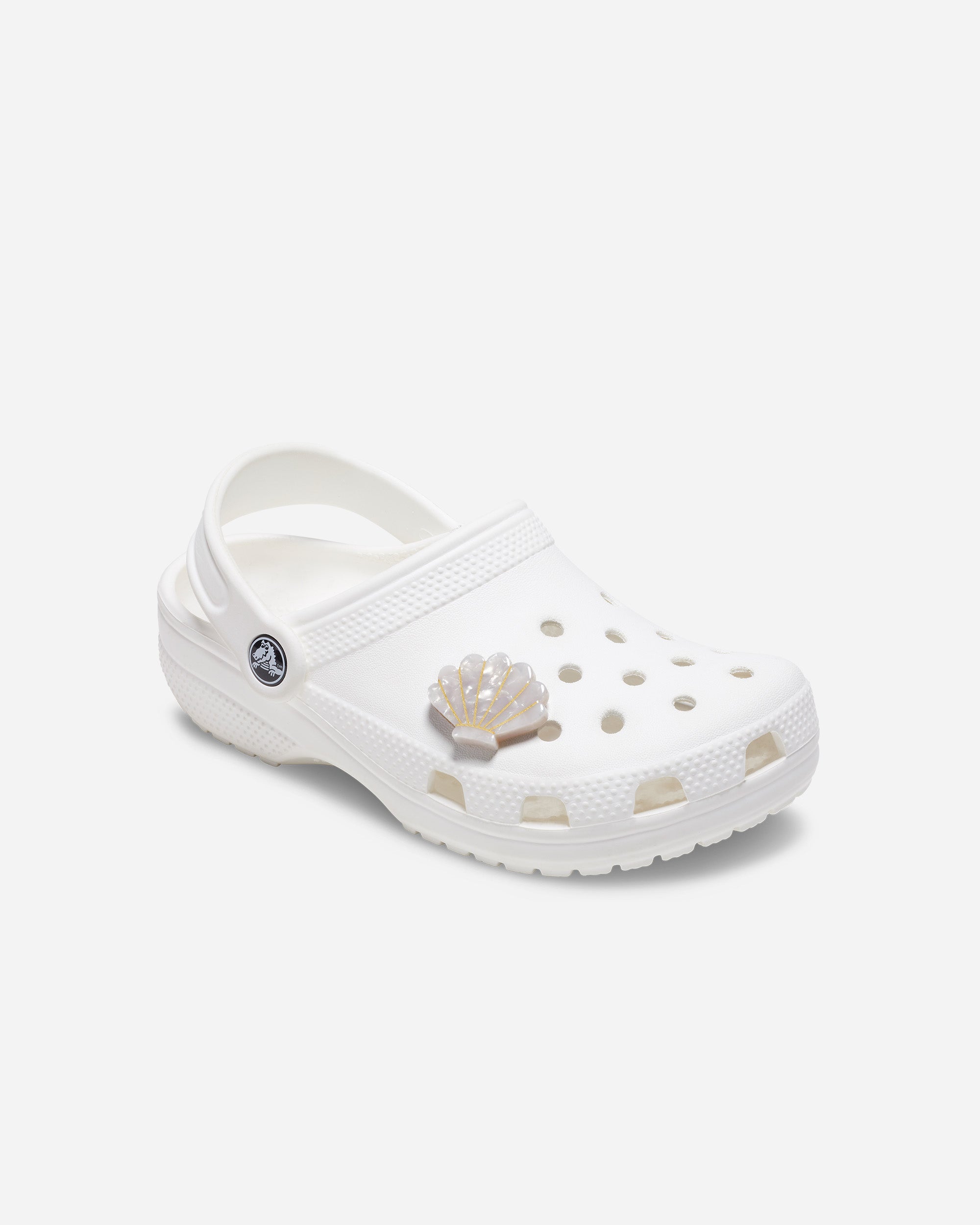 Crocs Jibbitz White and Gold Seashell  10015367