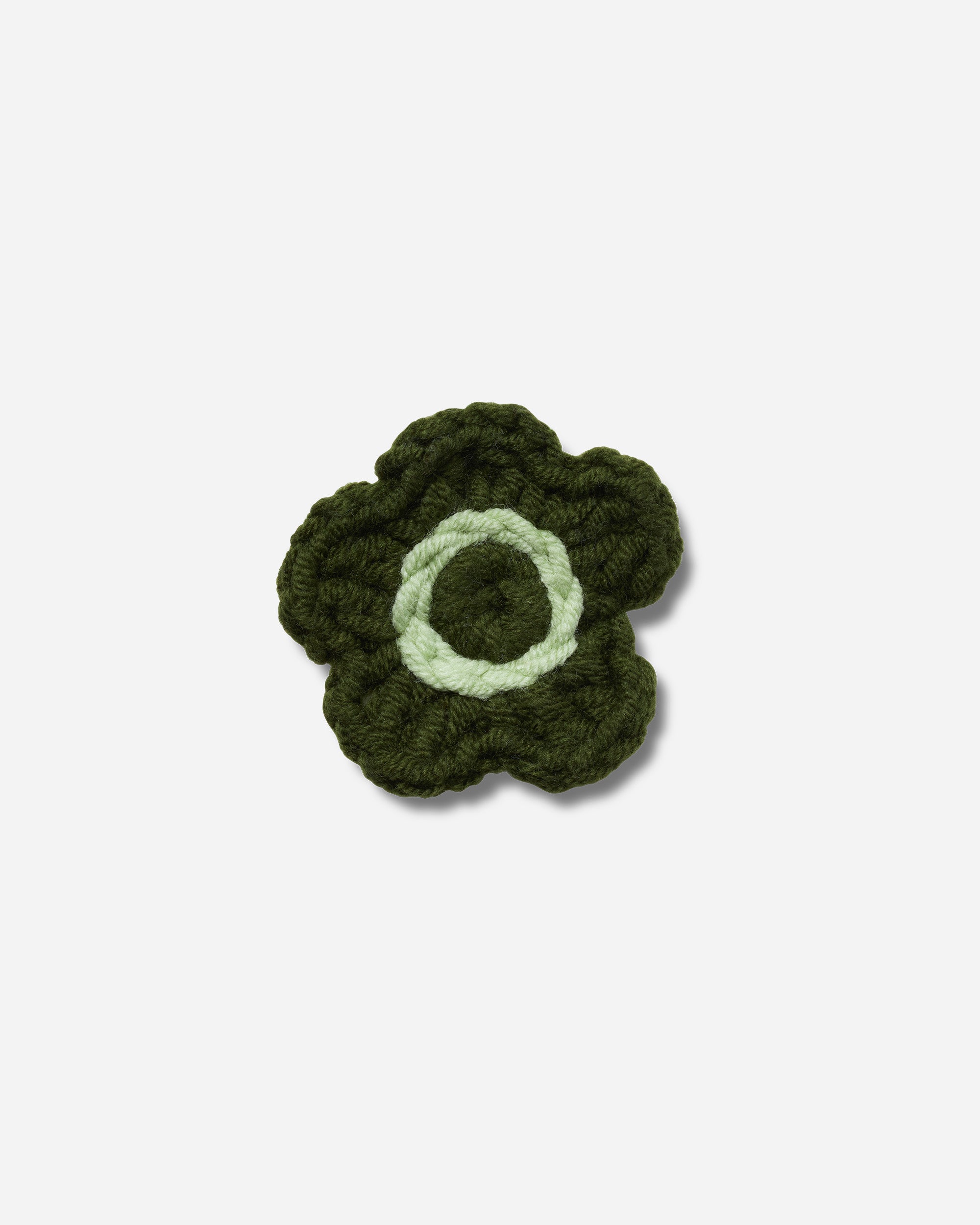 Green Crochet Flower