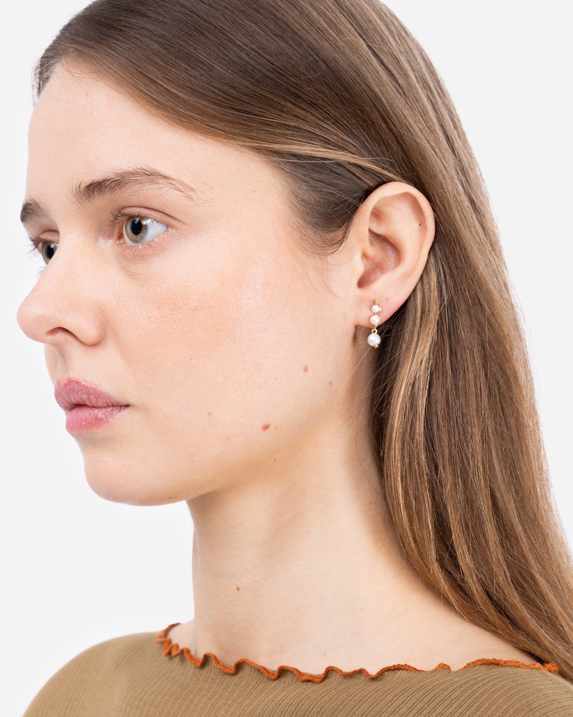 Maria Black Shibuya San Stud Gold Goldplated Silver 101079YG