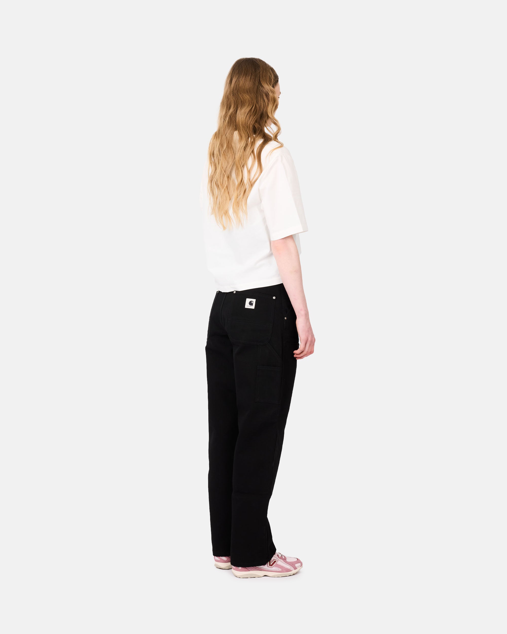 ALIS Theotis Cropped Short Sleeve Solid Antartica Off White 109-32