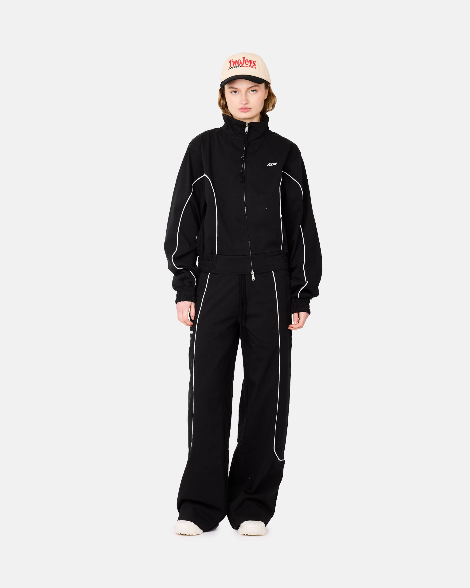 ALIS Hristo Tony Fit Track Top Black / Black 122-26