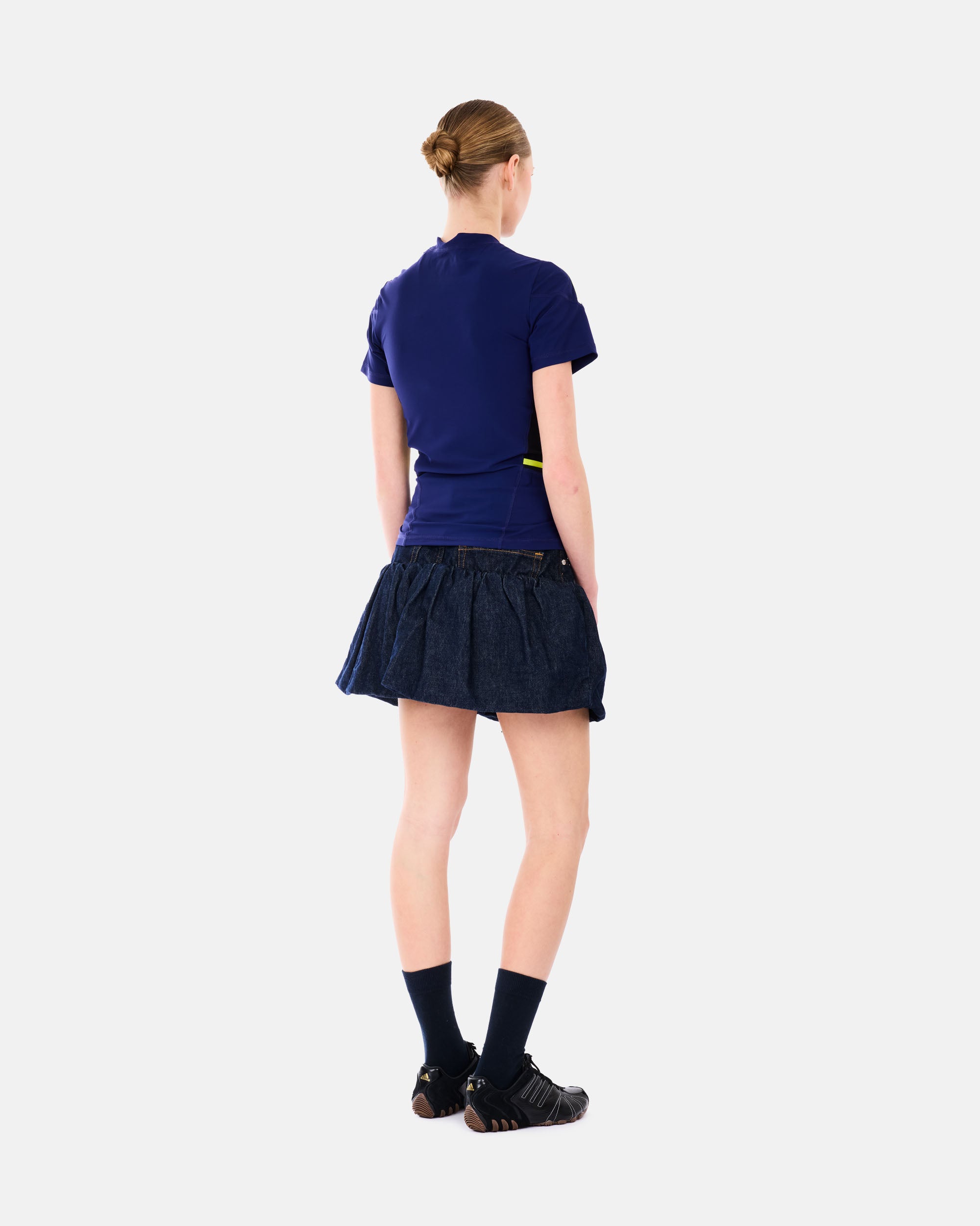Martine Rose Lace Up Football Top BLUE NAVY BLU 168JT19504