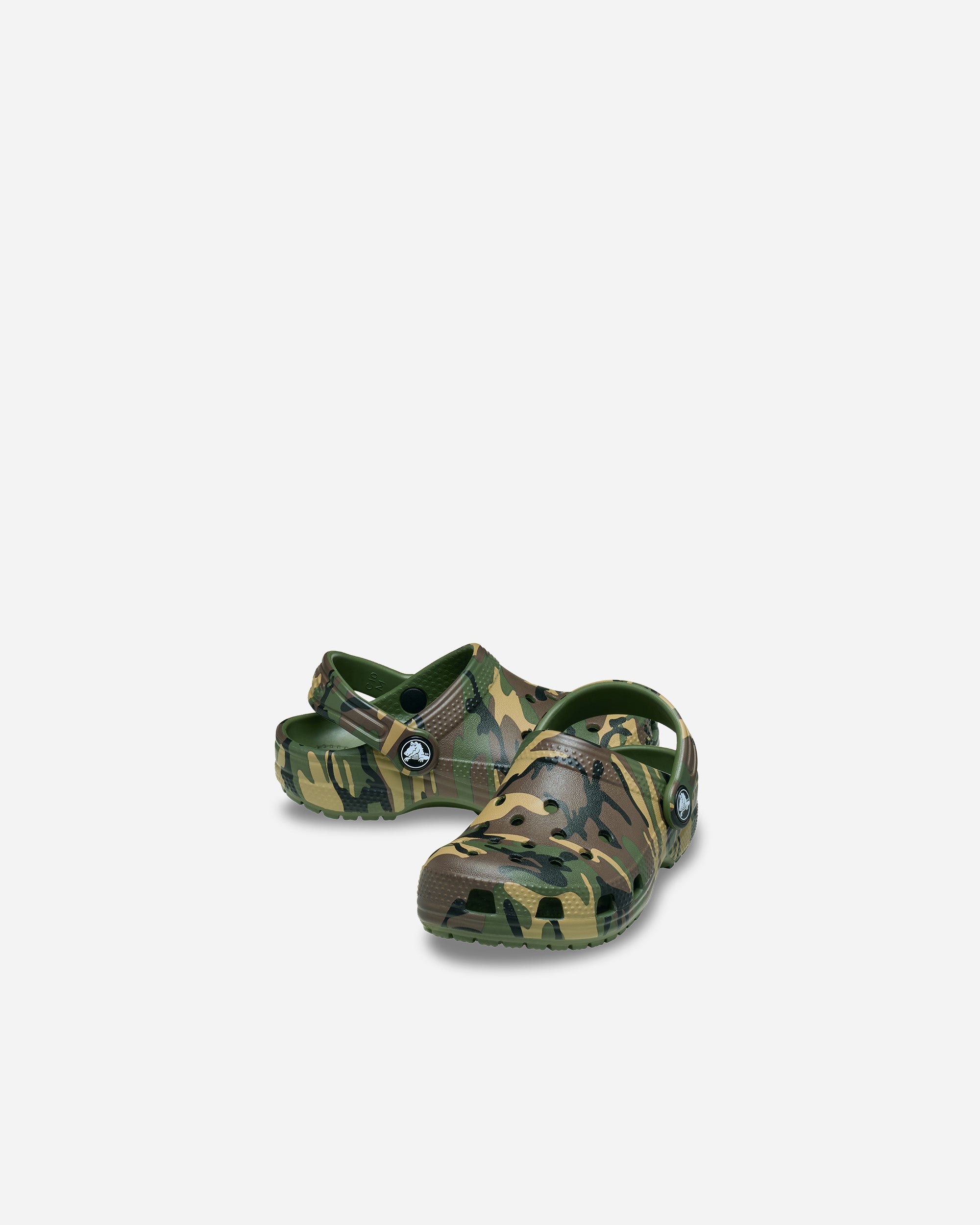 Crocs Classic Camouflage Clog (Toddler) Army Green/Multi 211880-3TC