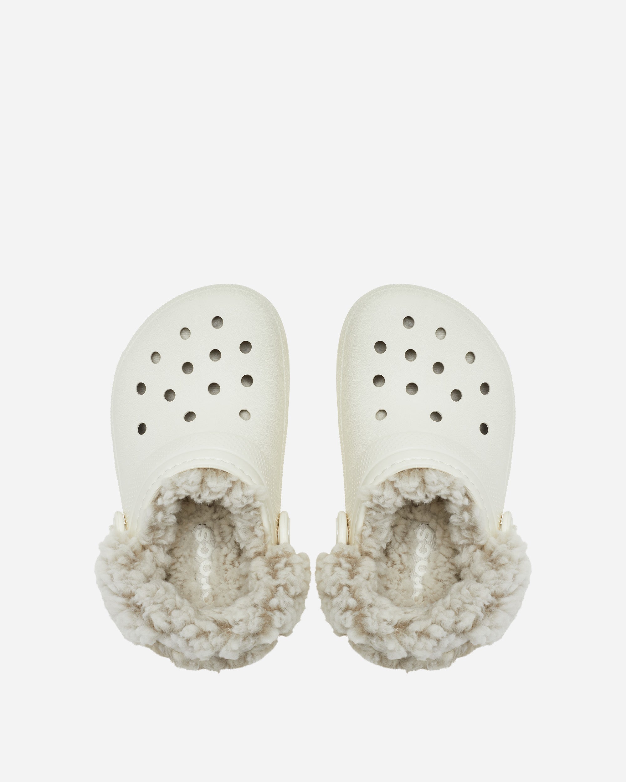 Crocs Classic Fleece Lined Clog (Preschool) Summit White 212856-2MD