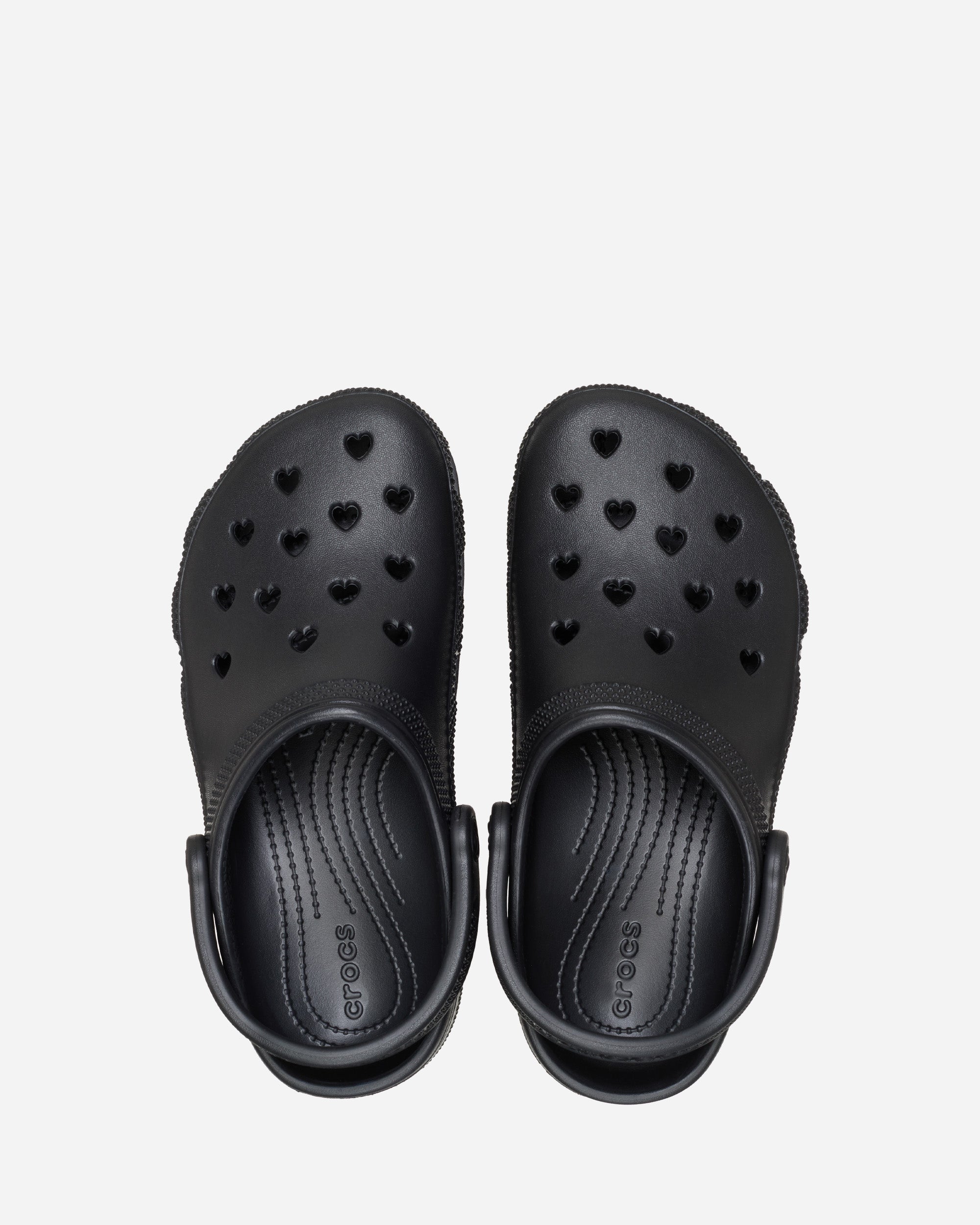 Crocs Classic Hearts Cut Out Clog Black 213441-001