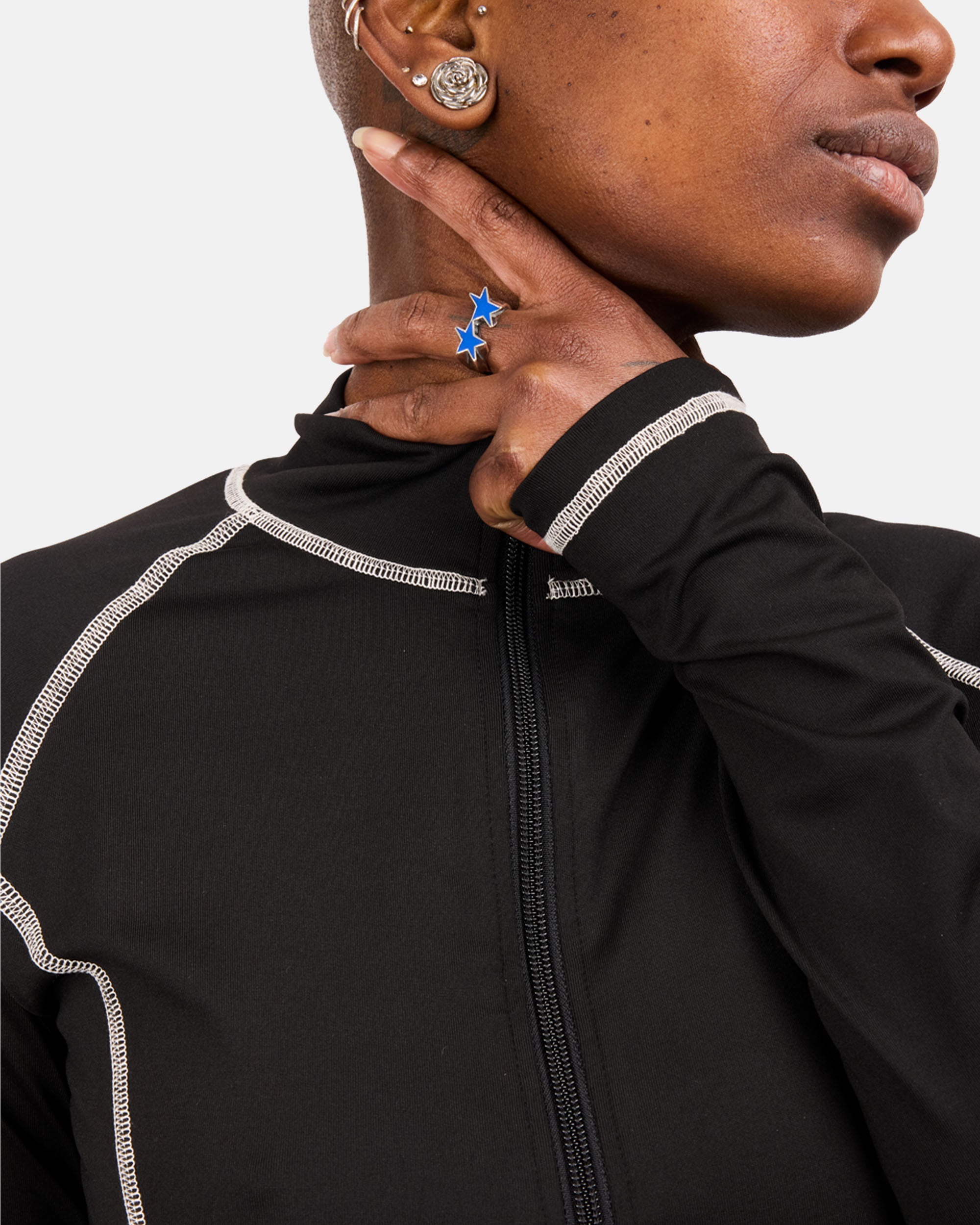 TwoJeys Icon Blue Enameled Single Ring 925 sterling silver 322326400