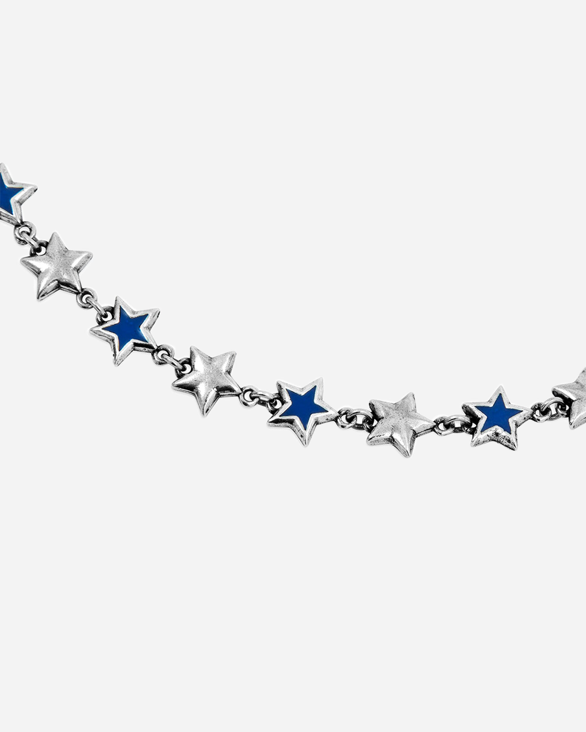 TwoJeys Blue Enameled Stars Necklace Silver plated 219601001